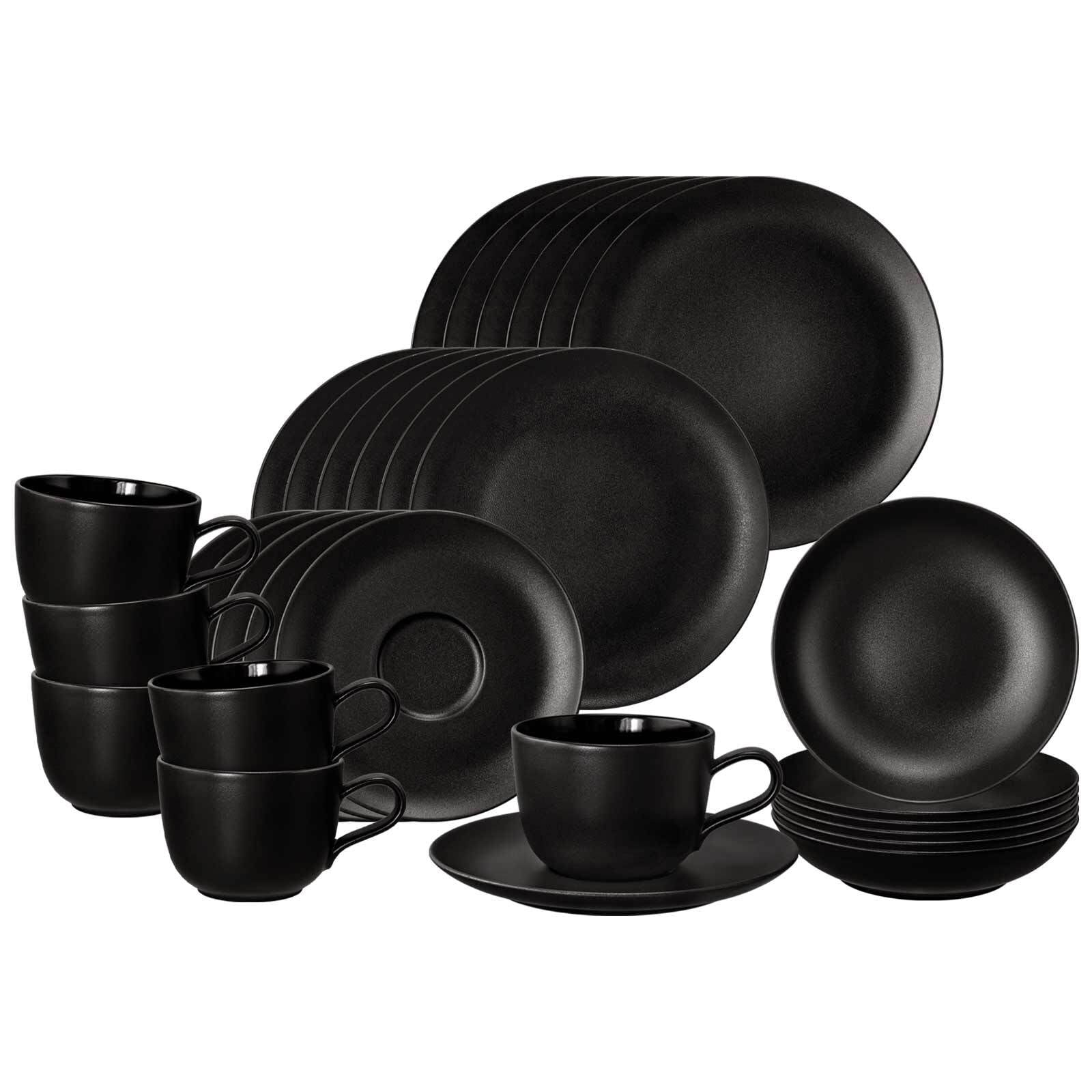 Seltmann Weiden Kombiservice Liberty Velvet Black 30er Set - Bild 1