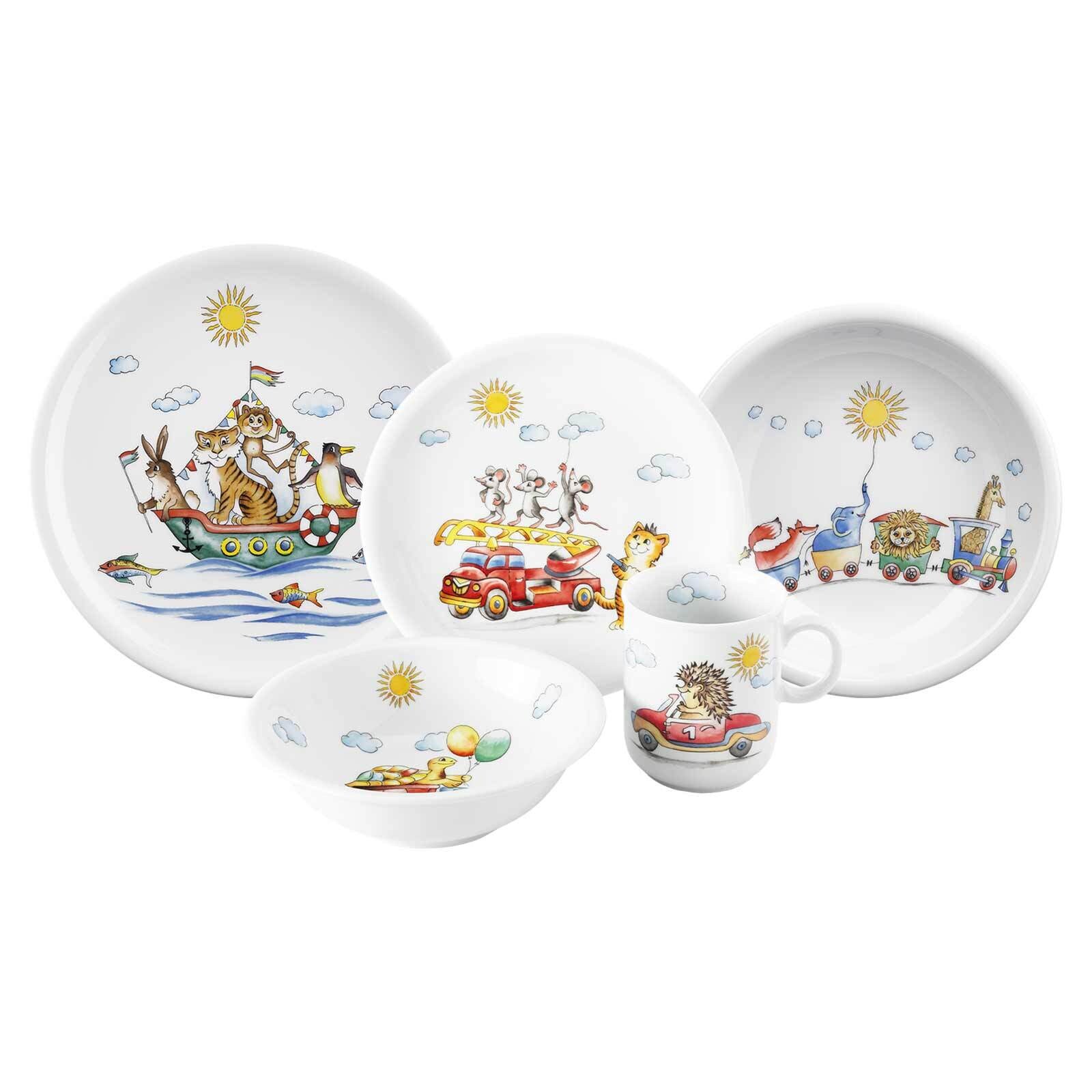 Seltmann Weiden Kindergeschirr Set Compact Flinke Flitzer 5-tlg.