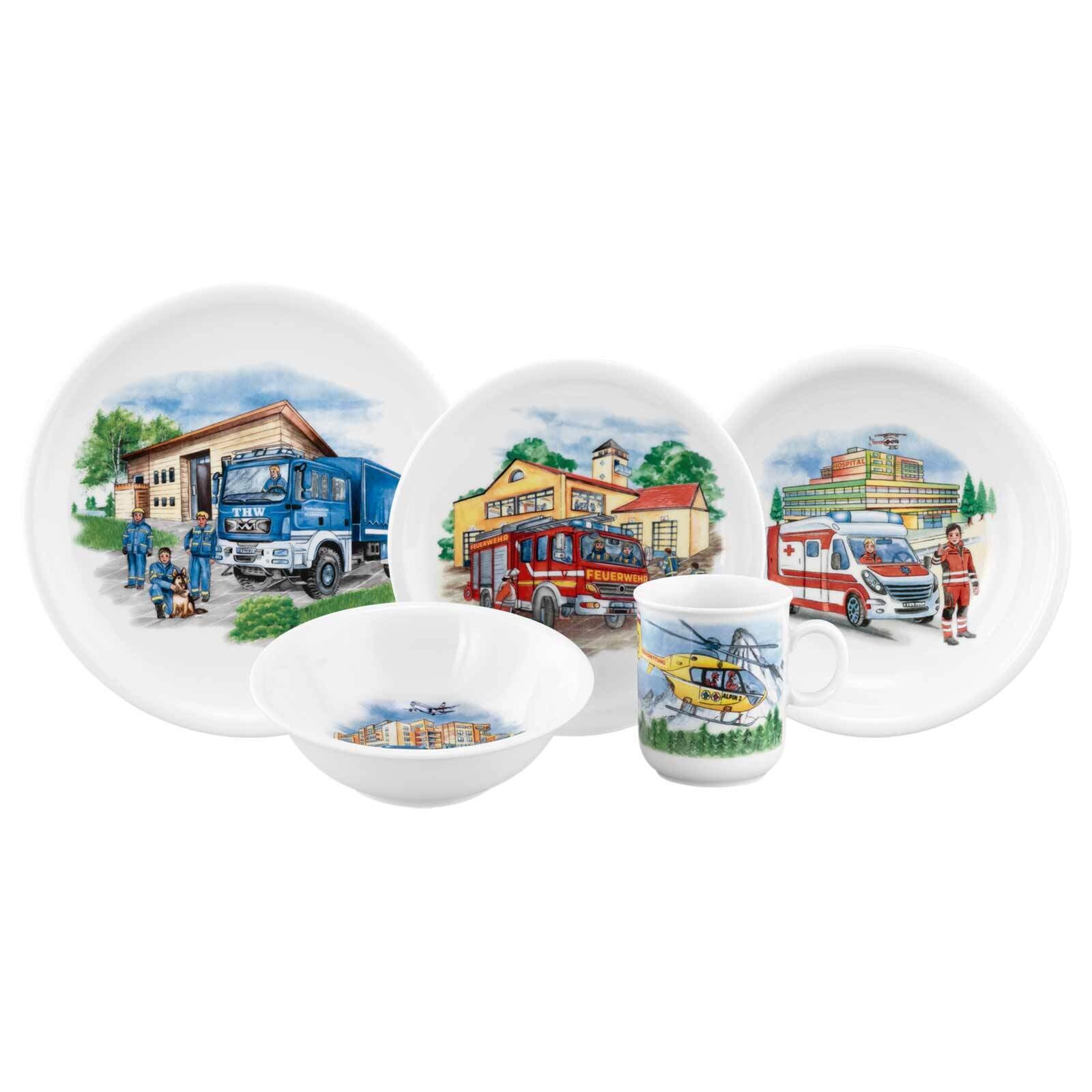 Seltmann Weiden Kindergeschirr Set Compact Blaulicht 5-tlg.
