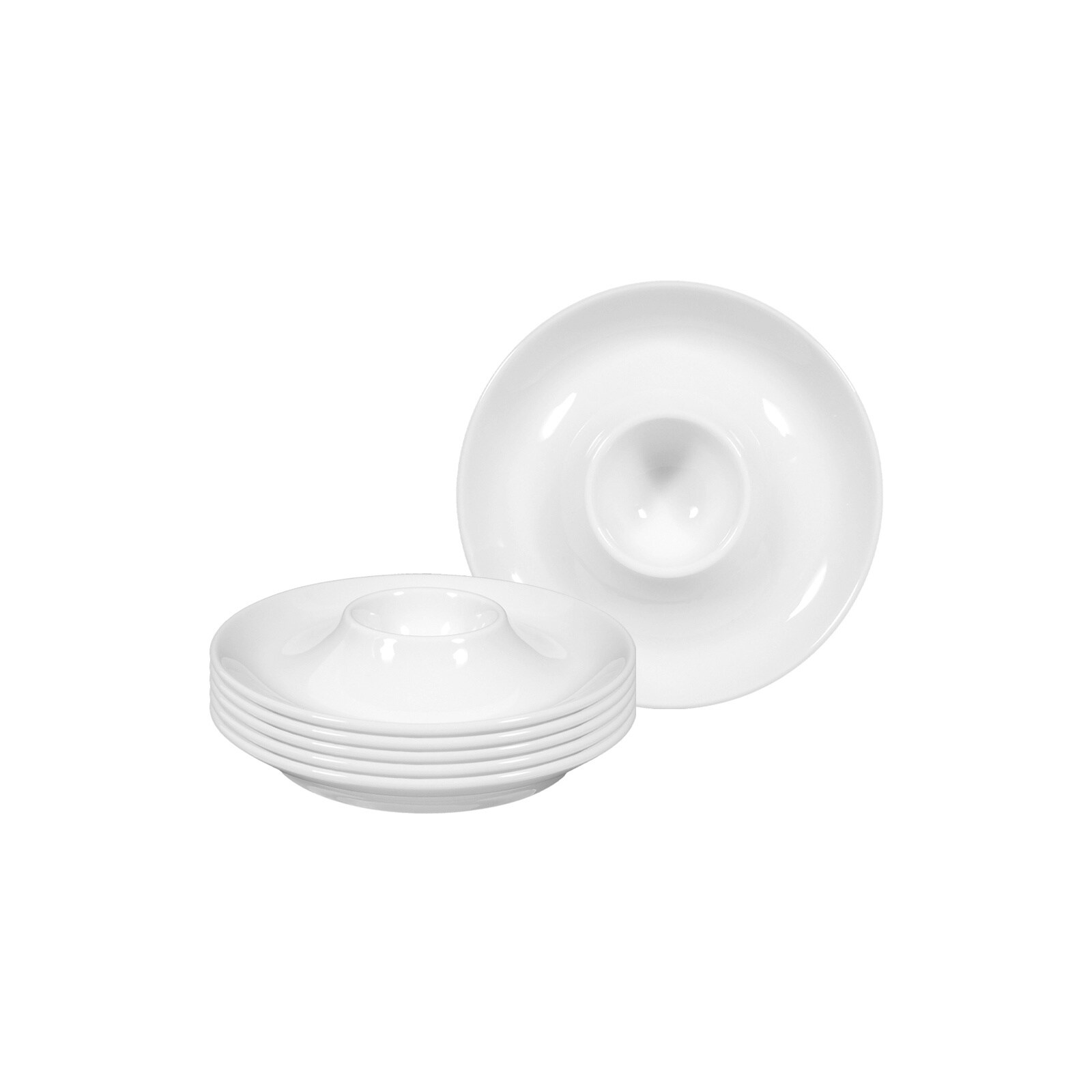 Seltmann Weiden Eierbecher mit Ablage Rondo/Liane &oslash; 12,5 cm 6er Set - Bild 1