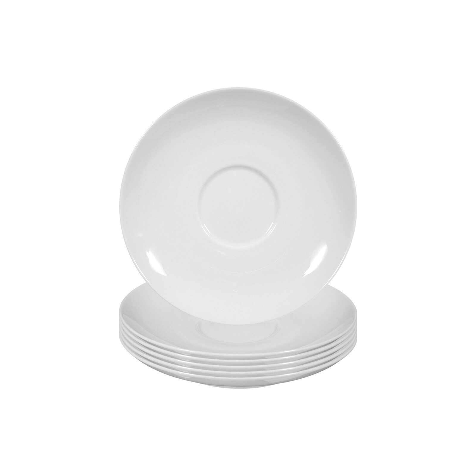 Seltmann Weiden Milchkaffeeuntertassen Rondo/Liane &oslash; 16 cm 6er Set - Bild 1