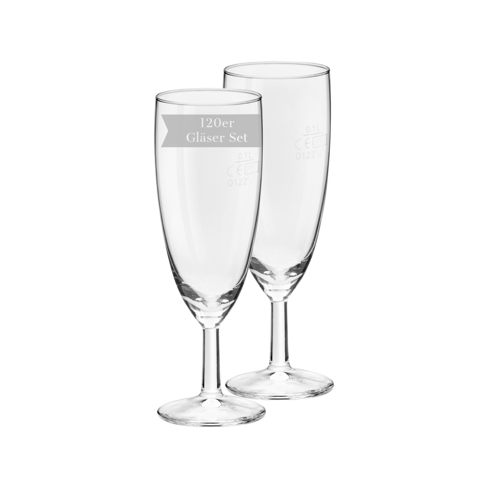 Van Well Sektgläser geeicht Royalty 0,1 l 120er Set