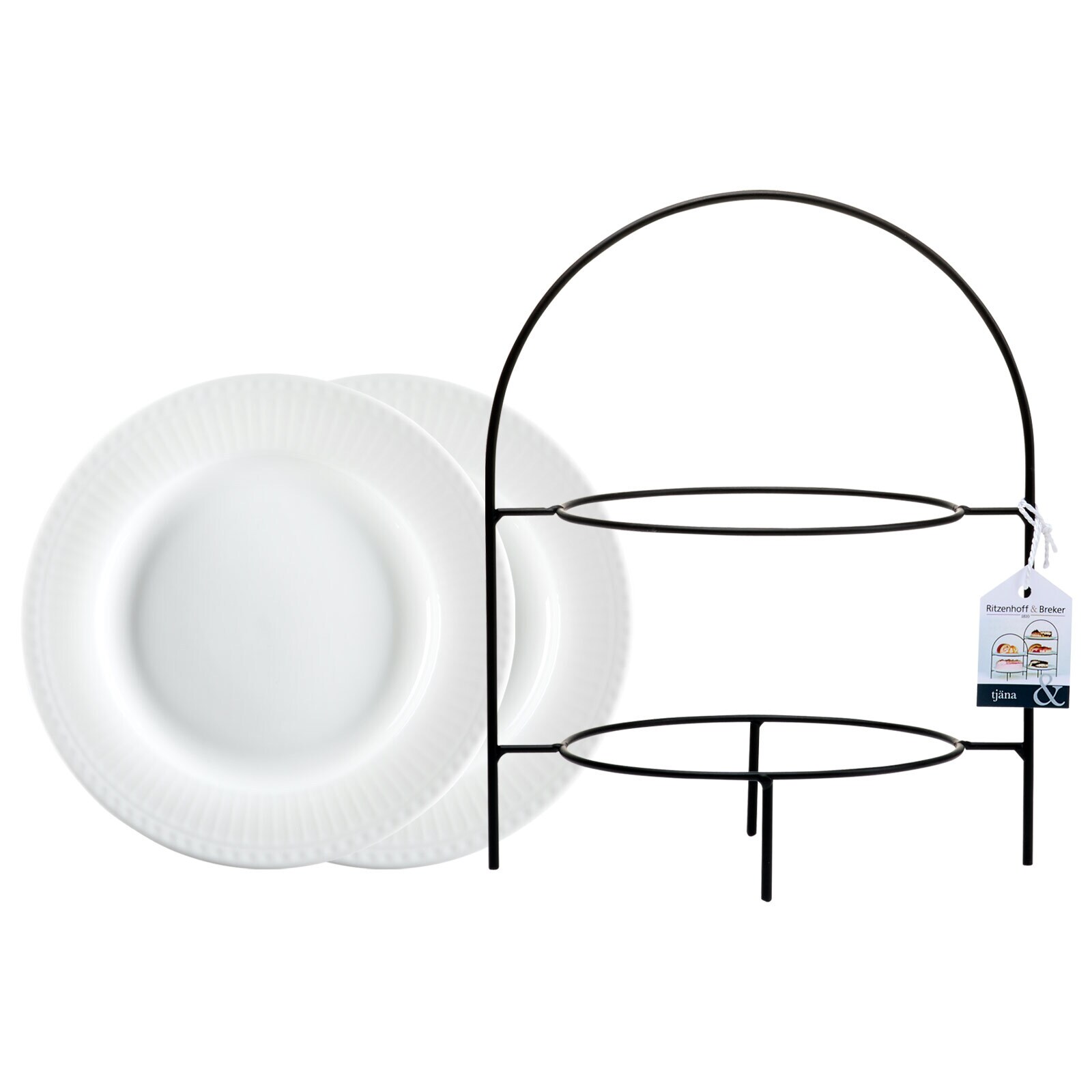 Ritzenhoff & Breker Etag&egrave;re mit Teller Tj&auml;na 2-stufig - Bild 1