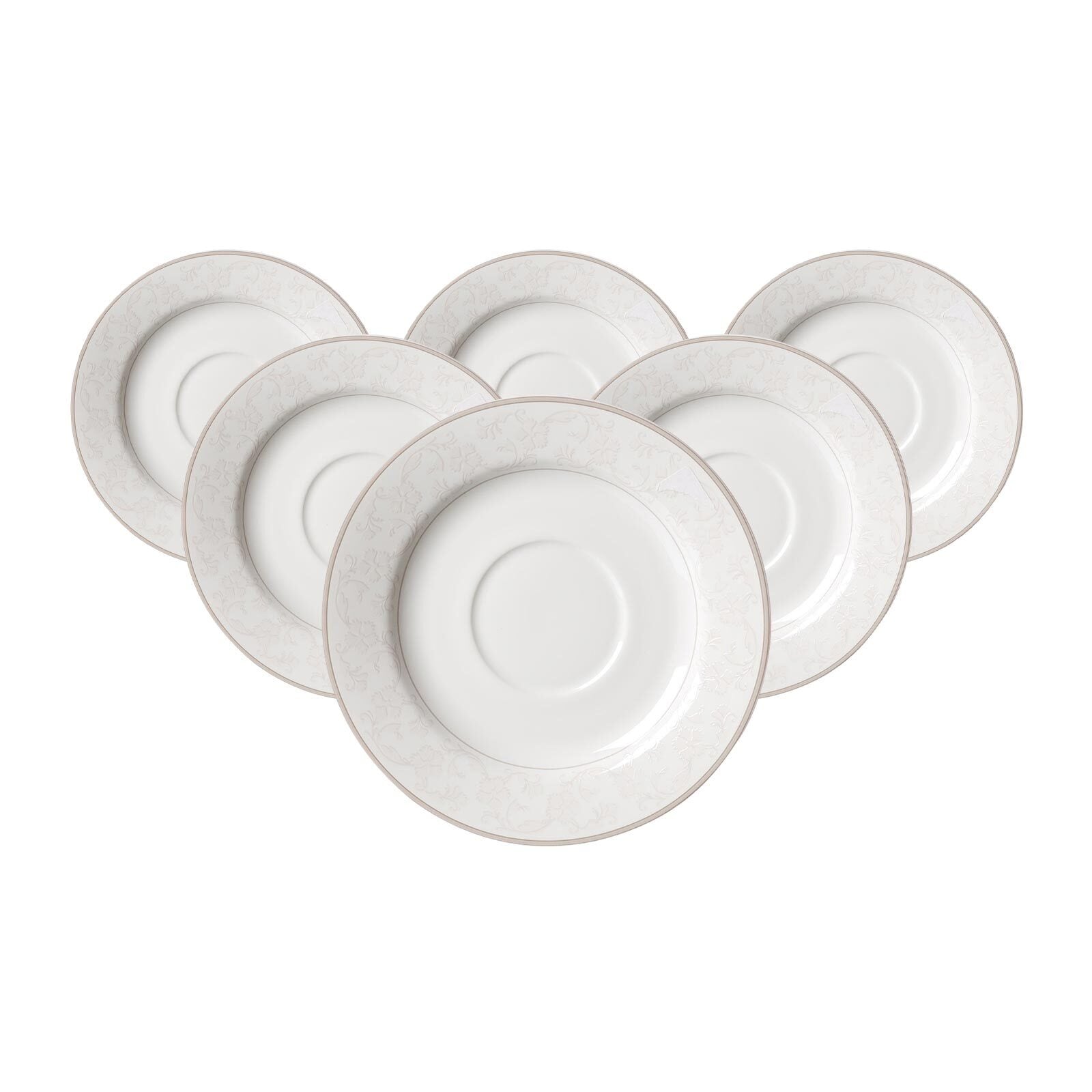 Ritzenhoff & Breker Kaffeeuntertassen Isabella &oslash; 15,5 cm 6er Set - Bild 1