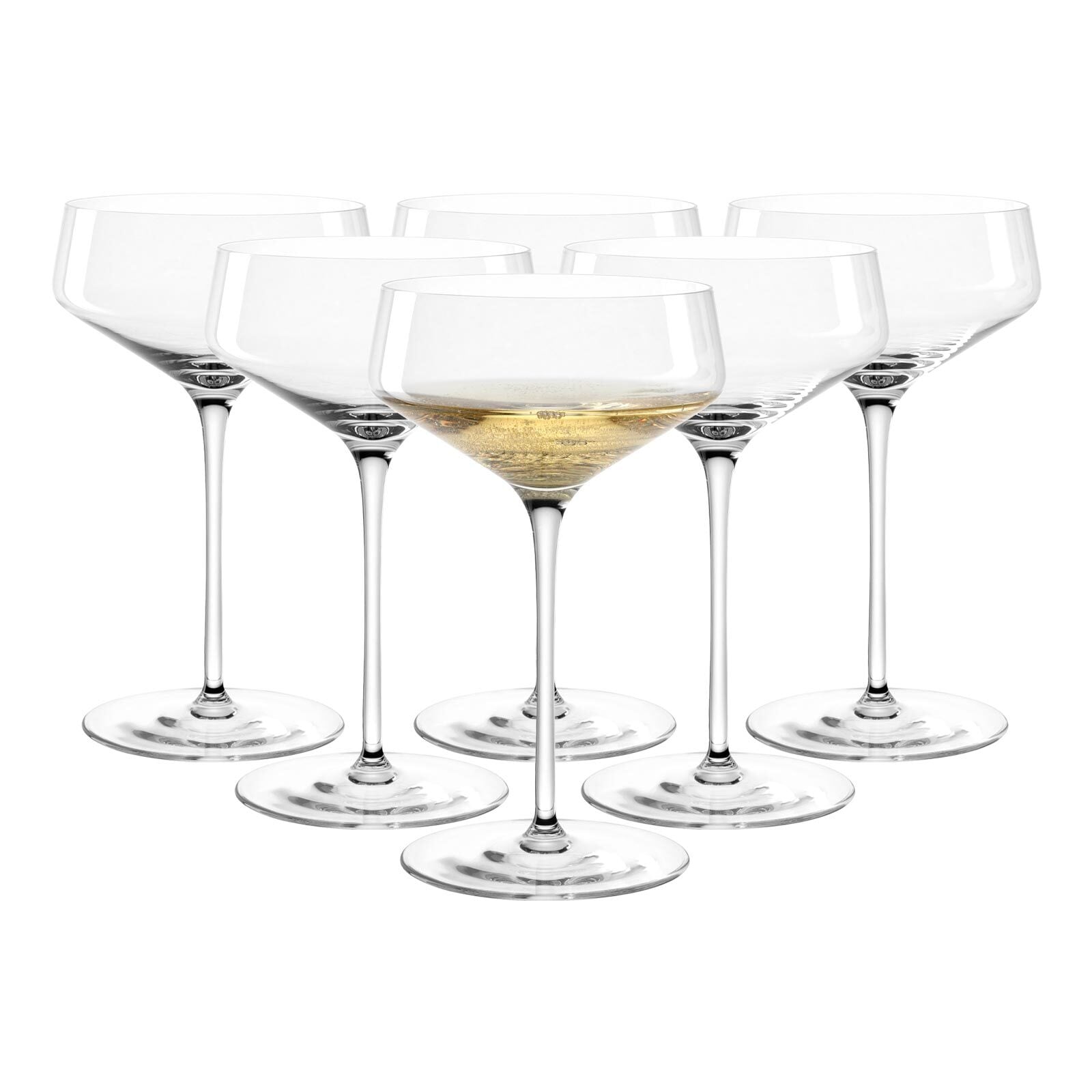 Leonardo Champagnerschalen Puccini 350 ml 6er Set - Bild 1