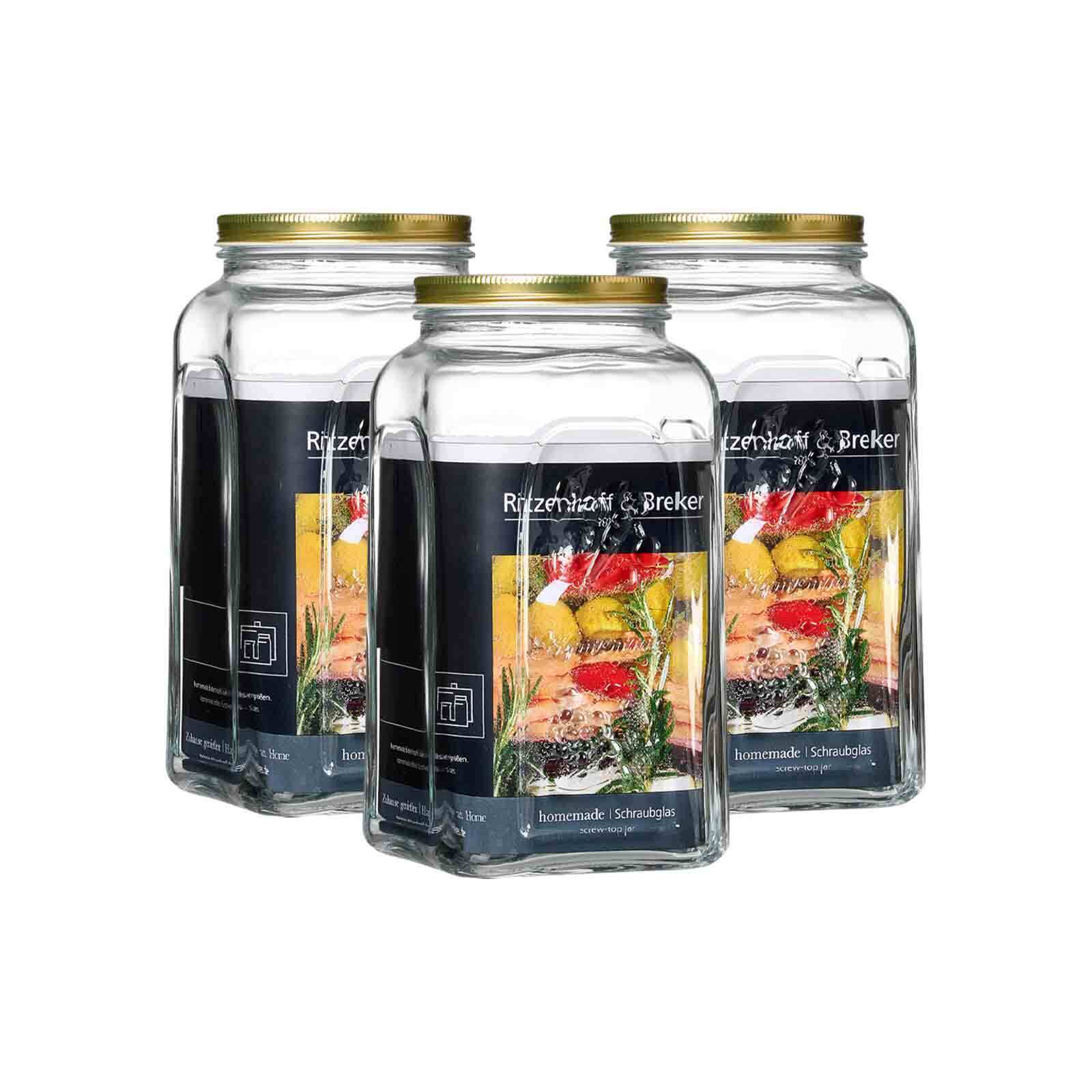 Ritzenhoff & Breker Einmachgl&auml;ser Homemade 3 l 3er Set - Bild 1