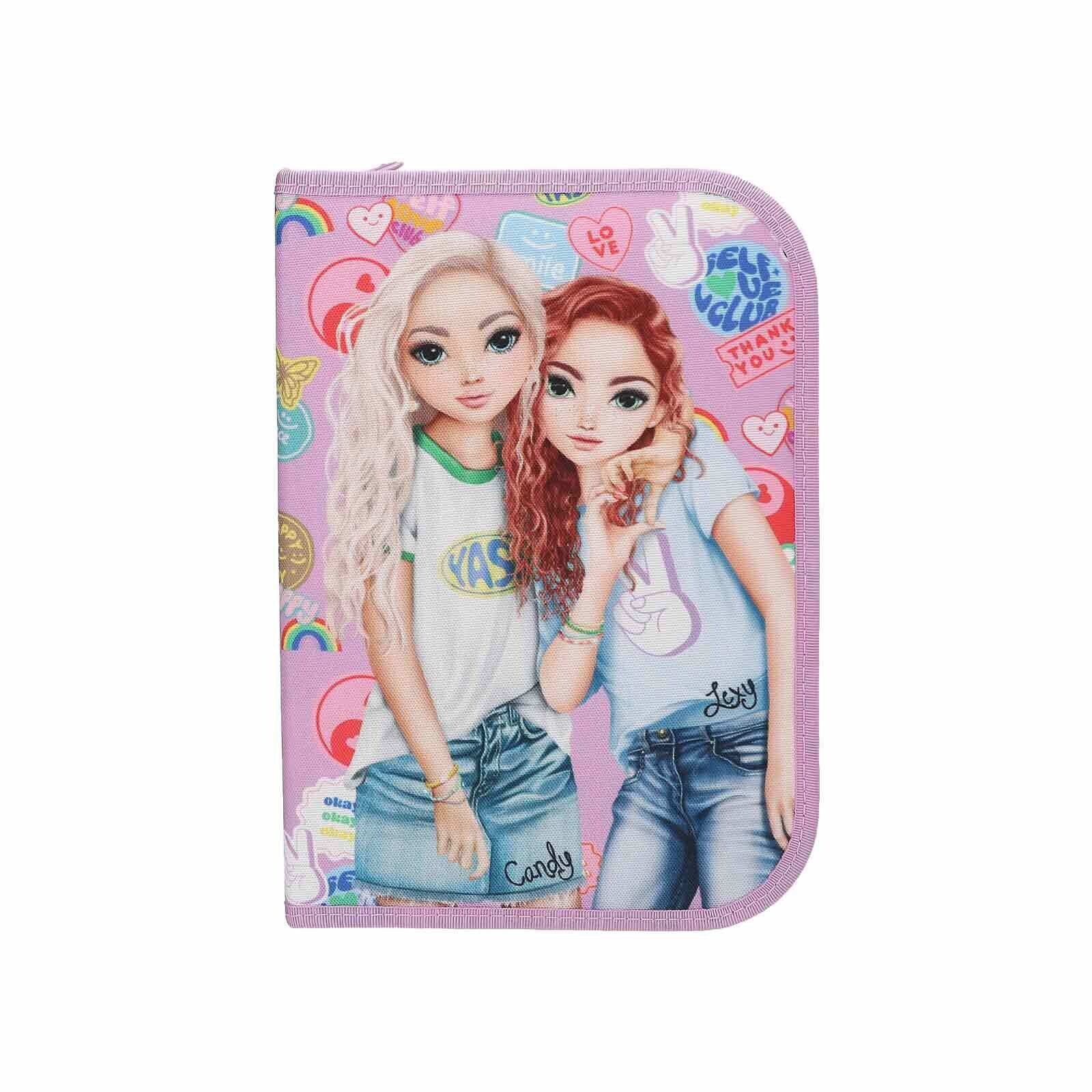 Depesche Deluxe Federtasche GIRL POWER inkl. Stifte TOPModel 5 x 15,5 x 22 cm