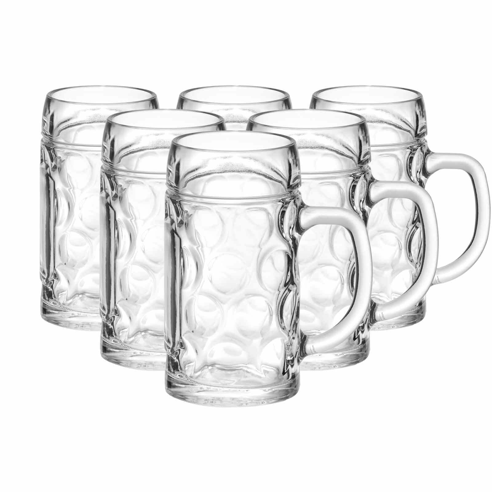 Van Well Bierkr&uuml;ge geeicht M&uuml;nchen 0,5 Liter 6er Set - Bild 1