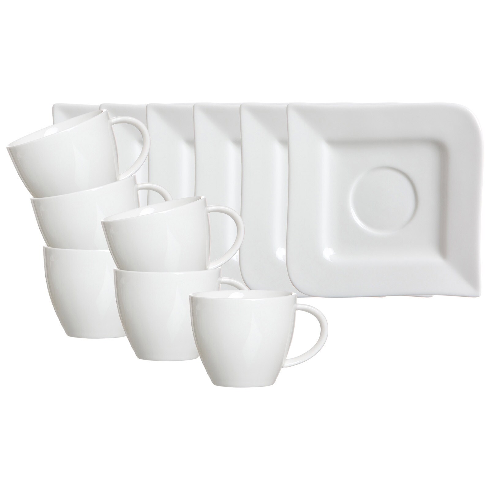 Ritzenhoff & Breker Kaffeetassen mit Untertassen Melodie 190 ml 6er Set