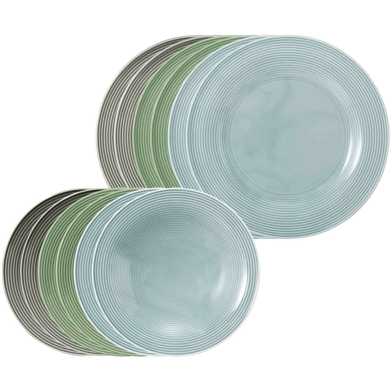 Seltmann Weiden Tafelservice Beat Color Glaze 12er Set - Bild 1