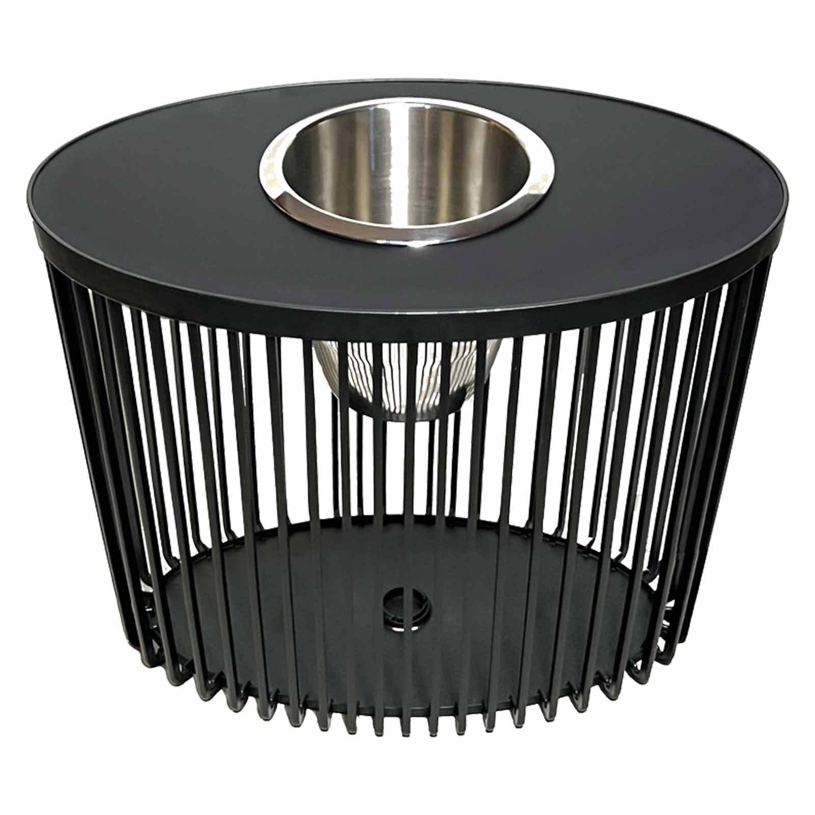 COOTAB COOLER TABLE 3-in-1 Loungetisch mit Edelstahl-K&uuml;hler Stockholm 46 cm - Bild 1