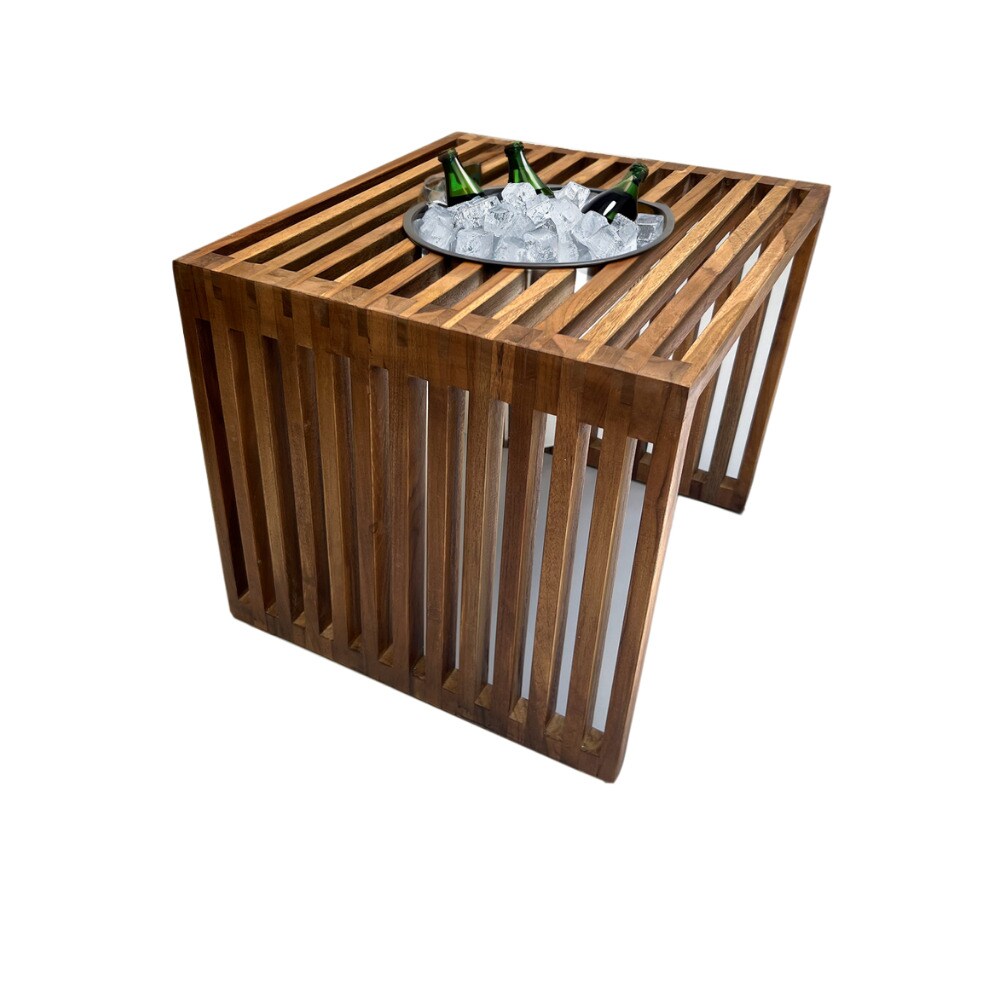 COOTAB COOLER TABLE Beistelltisch mit Edelstahl-Kühler Mykonos 40 cm | 04262517041389