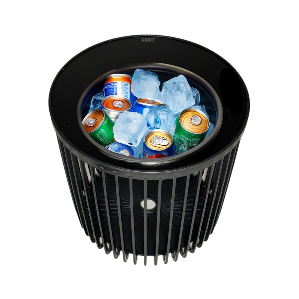 COOTAB COOLER TABLE 4-in-1 Loungetisch mit Edelstahl-K&uuml;hler Copenhagen 45 cm - Bild 1