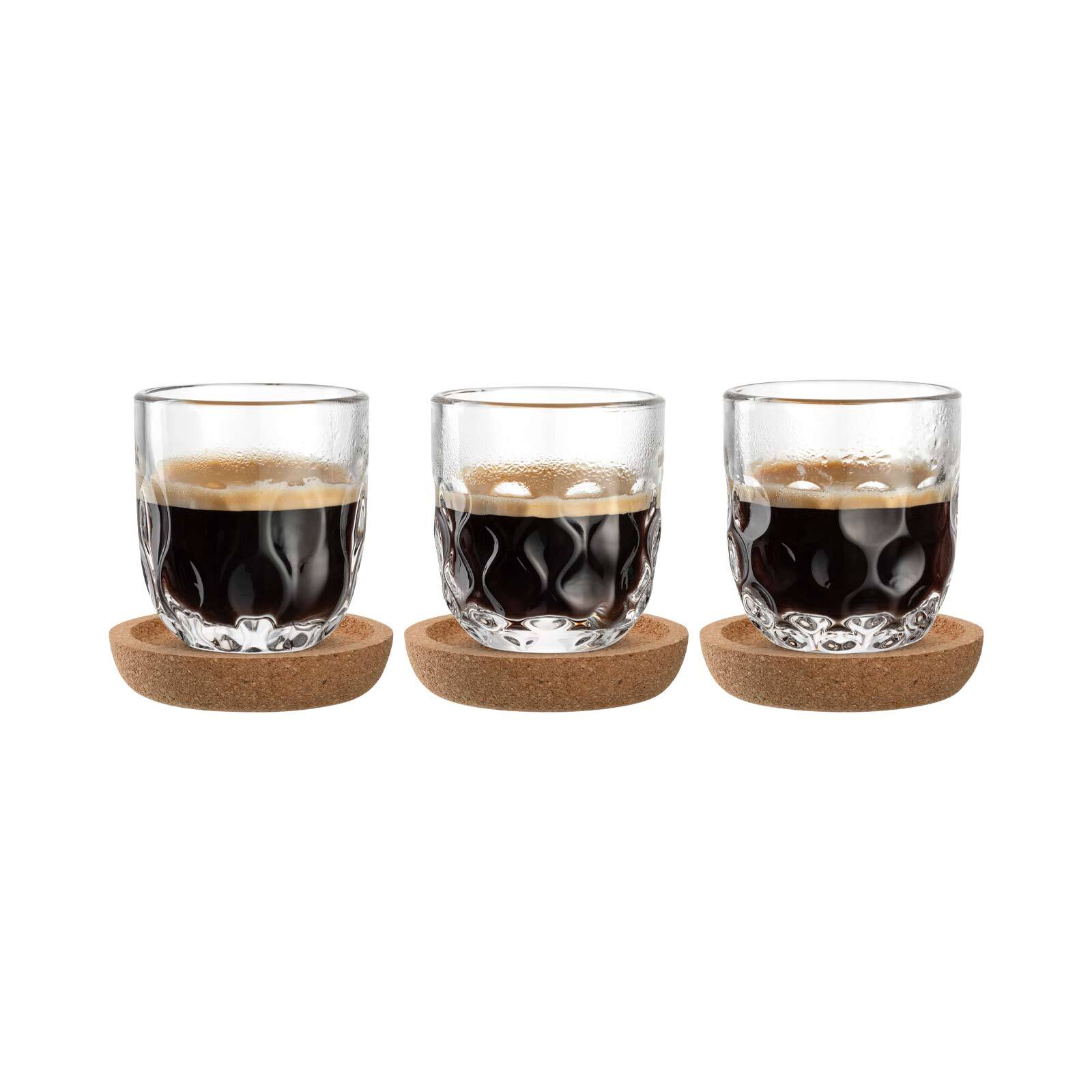 Leonardo Espresso-Set mit Untersetzer Gocce 60 ml 3er Set - Bild 1
