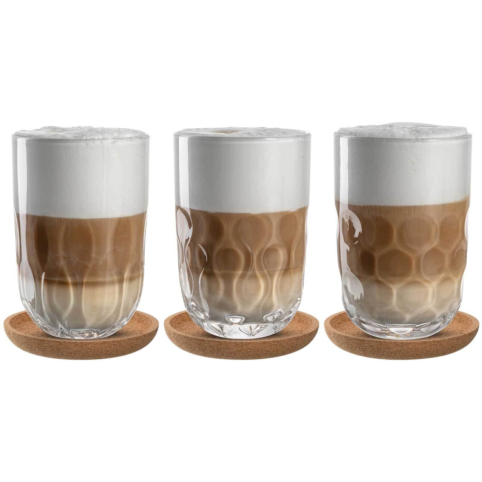 Leonardo Latte Macchiato-Set mit Untersetzer Gocce 390 ml 3er Set - Bild 1