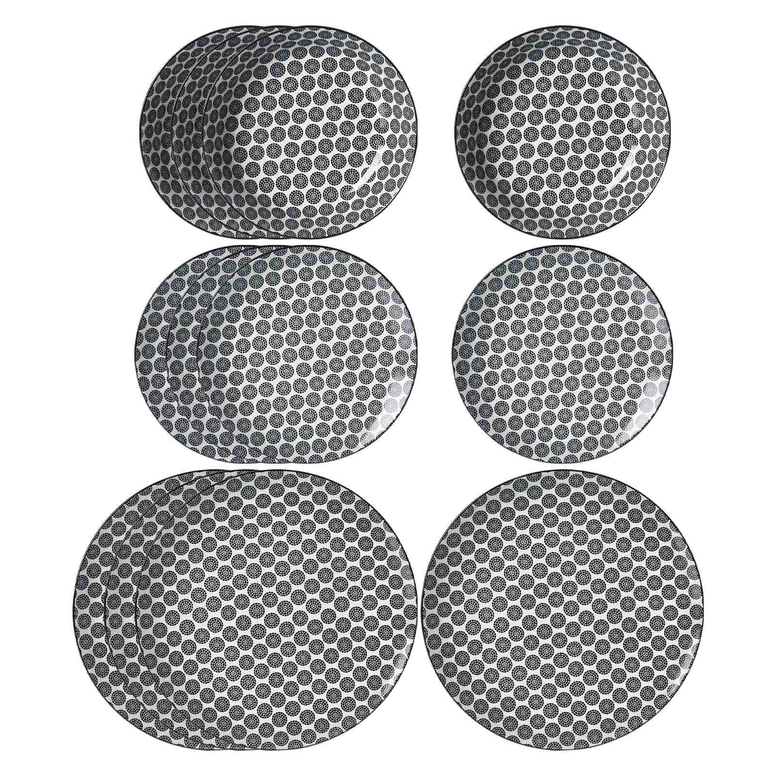 Ritzenhoff & Breker Teller-Set Takeo Circles 12-tlg.