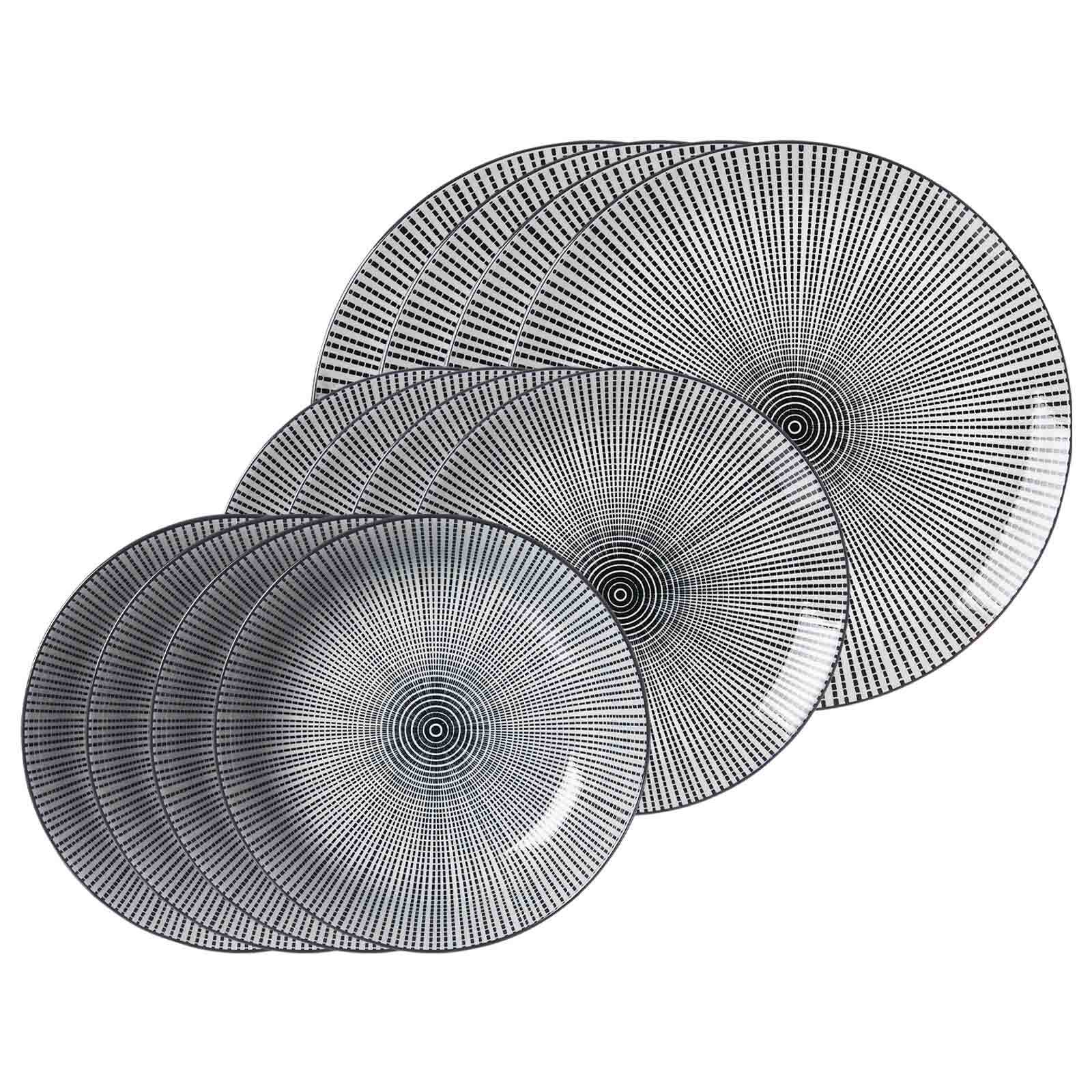 Ritzenhoff & Breker Teller-Set Takeo Stripes 12er Set - Bild 1