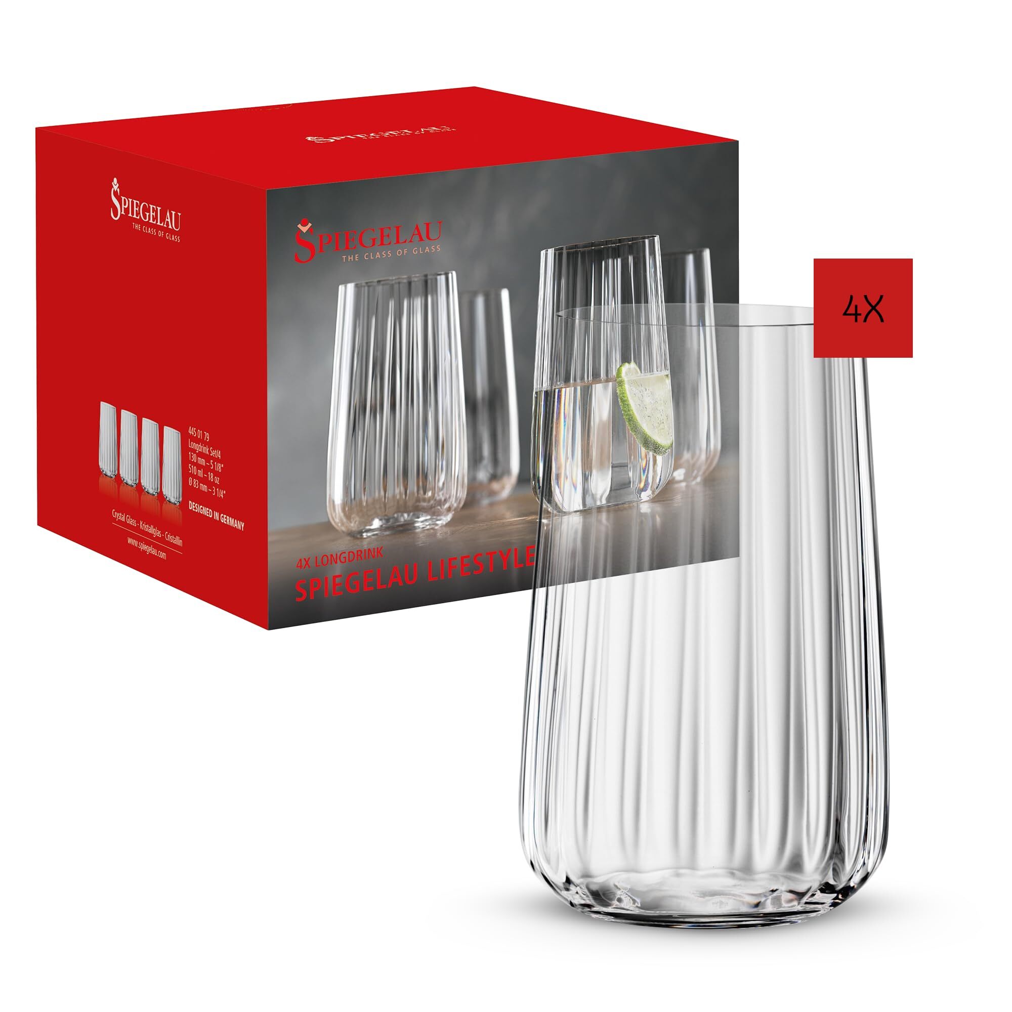 Spiegelau Longdrinkgl&auml;ser Lifestyle 510 ml 4er Set - Bild 1