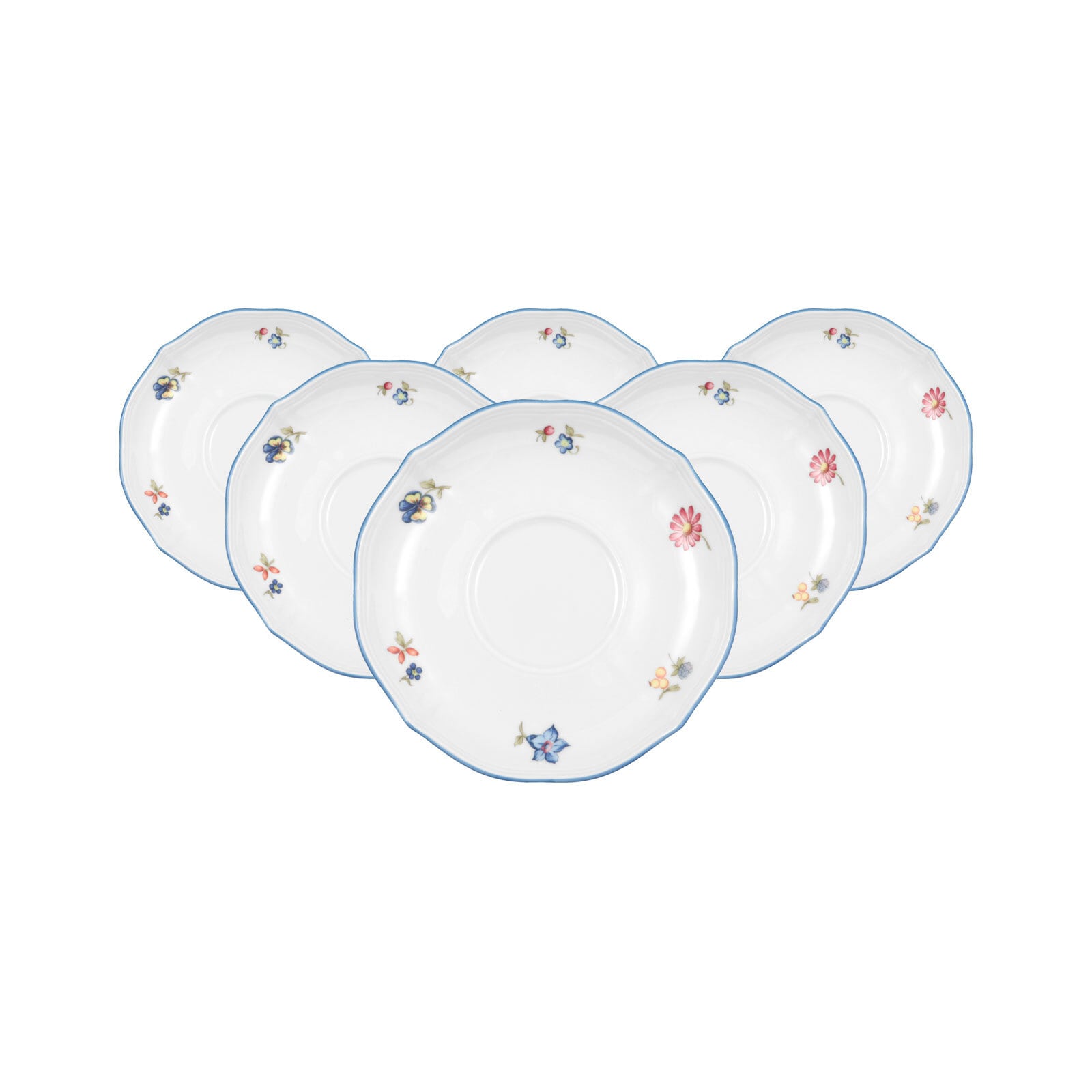 Seltmann Weiden Kombi-Untertassen Sonate Nostalgie &oslash; 14,8 cm 6er Set - Bild 1
