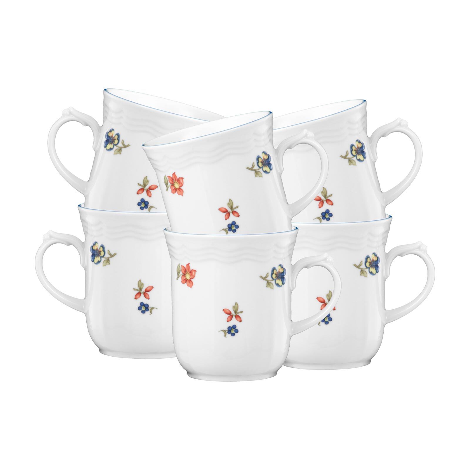 Seltmann Weiden Henkelbecher Sonate Nostalgie 290 ml 6er Set - Bild 1