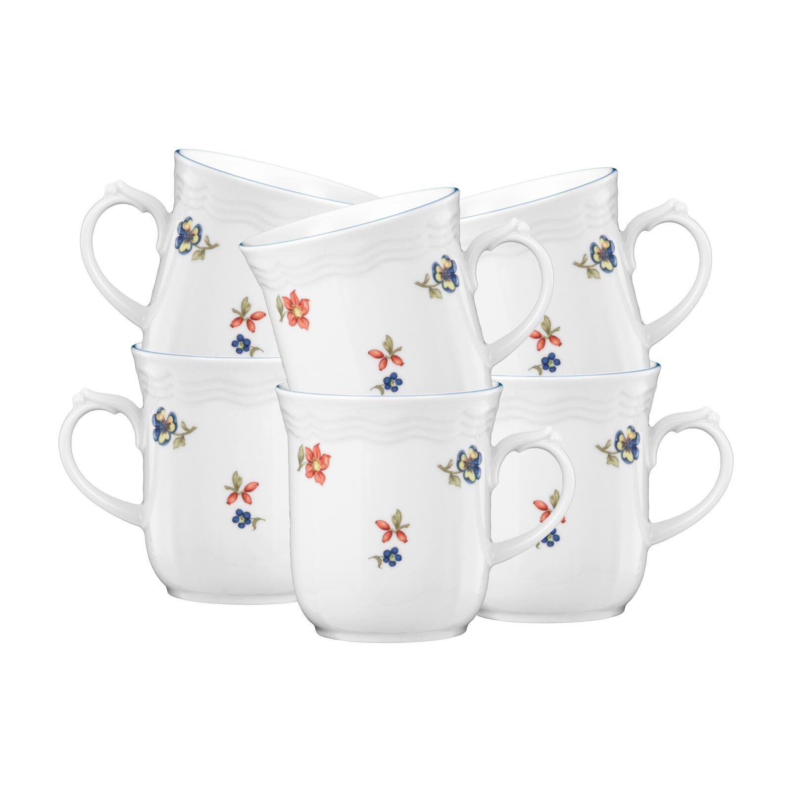 Seltmann Weiden Henkelbecher Sonate Nostalgie 290 ml 6er Set