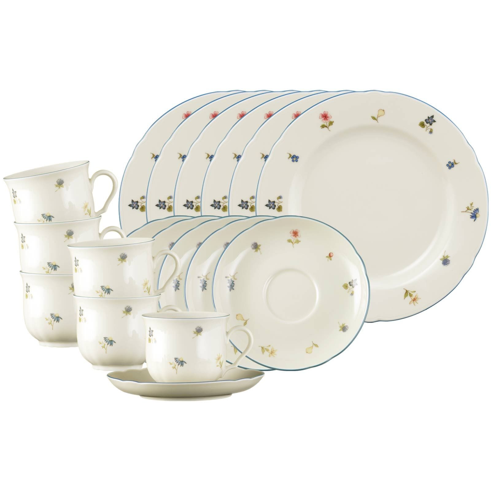 Seltmann Weiden Kaffeeservice Marieluise Streublume 18er Set - Bild 1