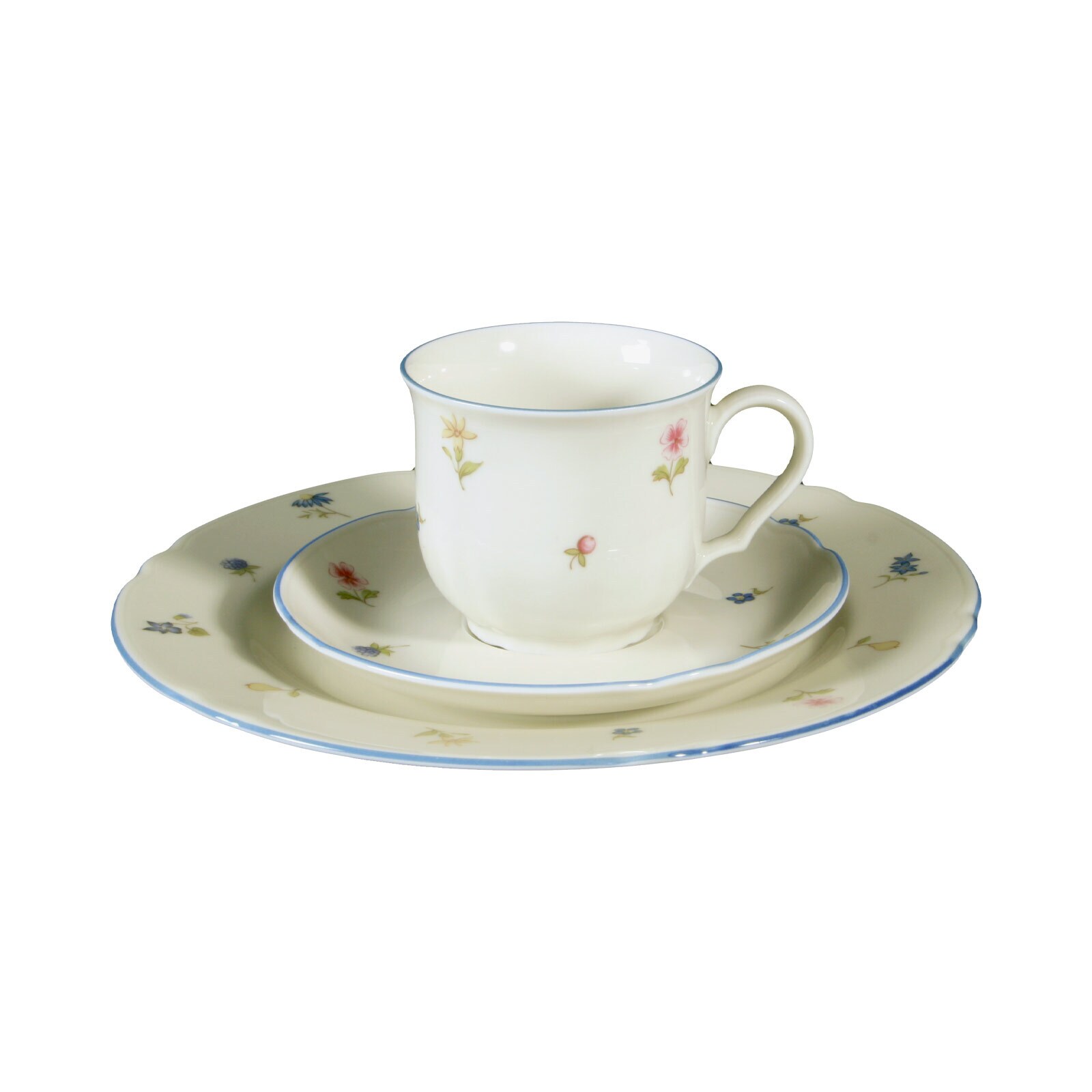 Seltmann Weiden Kaffeegedeck Marieluise Streublumen 3er Set - Bild 1