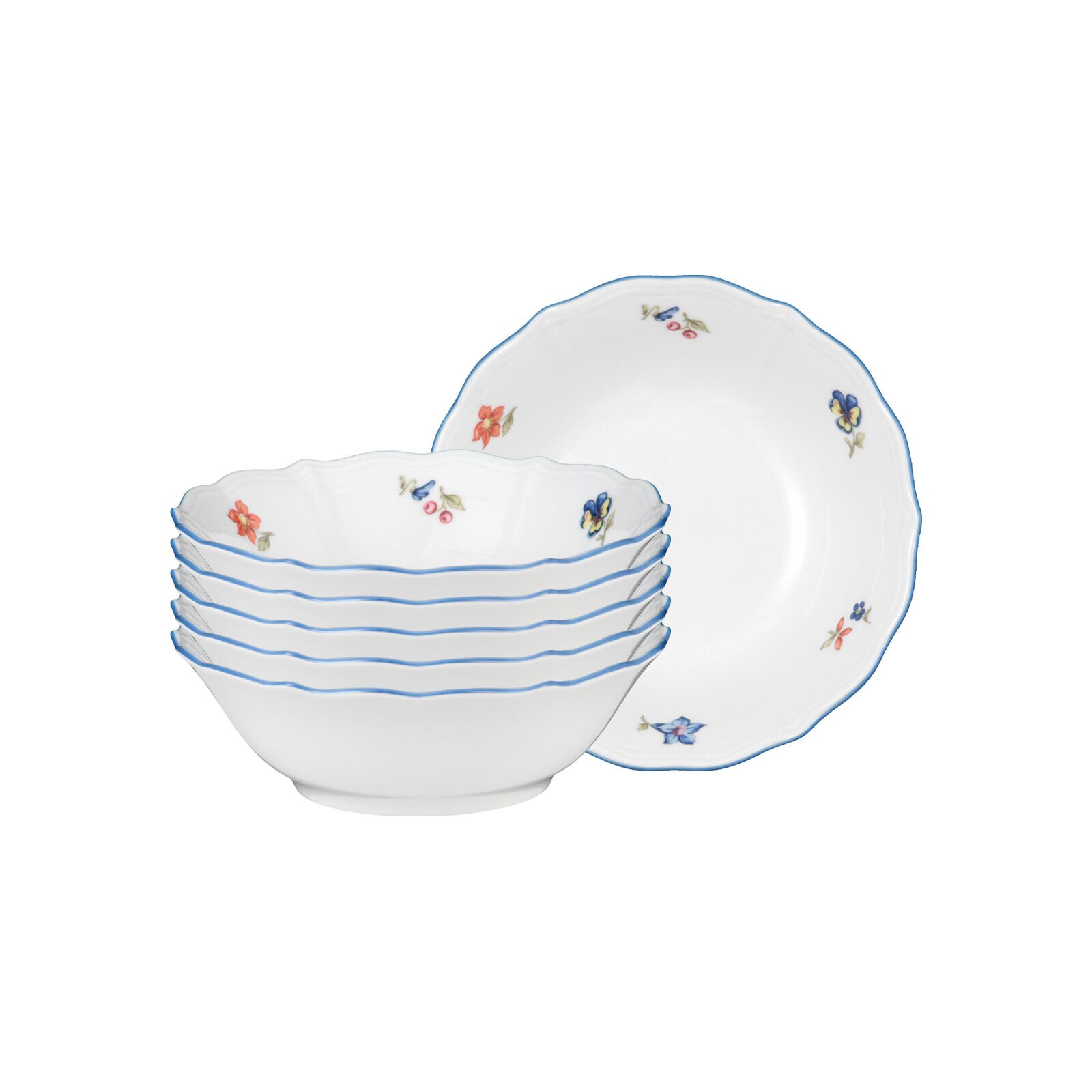 Seltmann Weiden Dessertschalen Sonate Nostalgie &oslash; 15,3 cm 6er Set - Bild 1