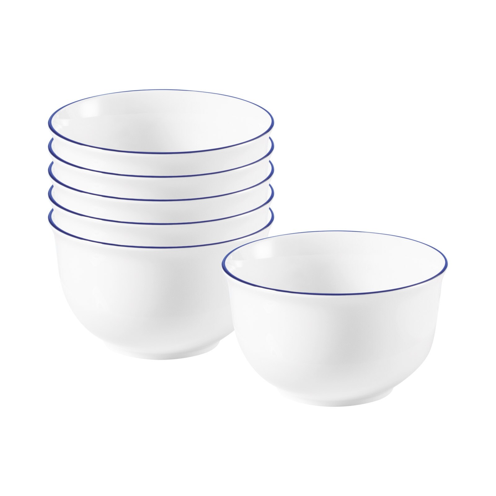 Seltmann Weiden M&uuml;slischalen Compact Blaurand &oslash; 12,7 cm 6er Set - Bild 1