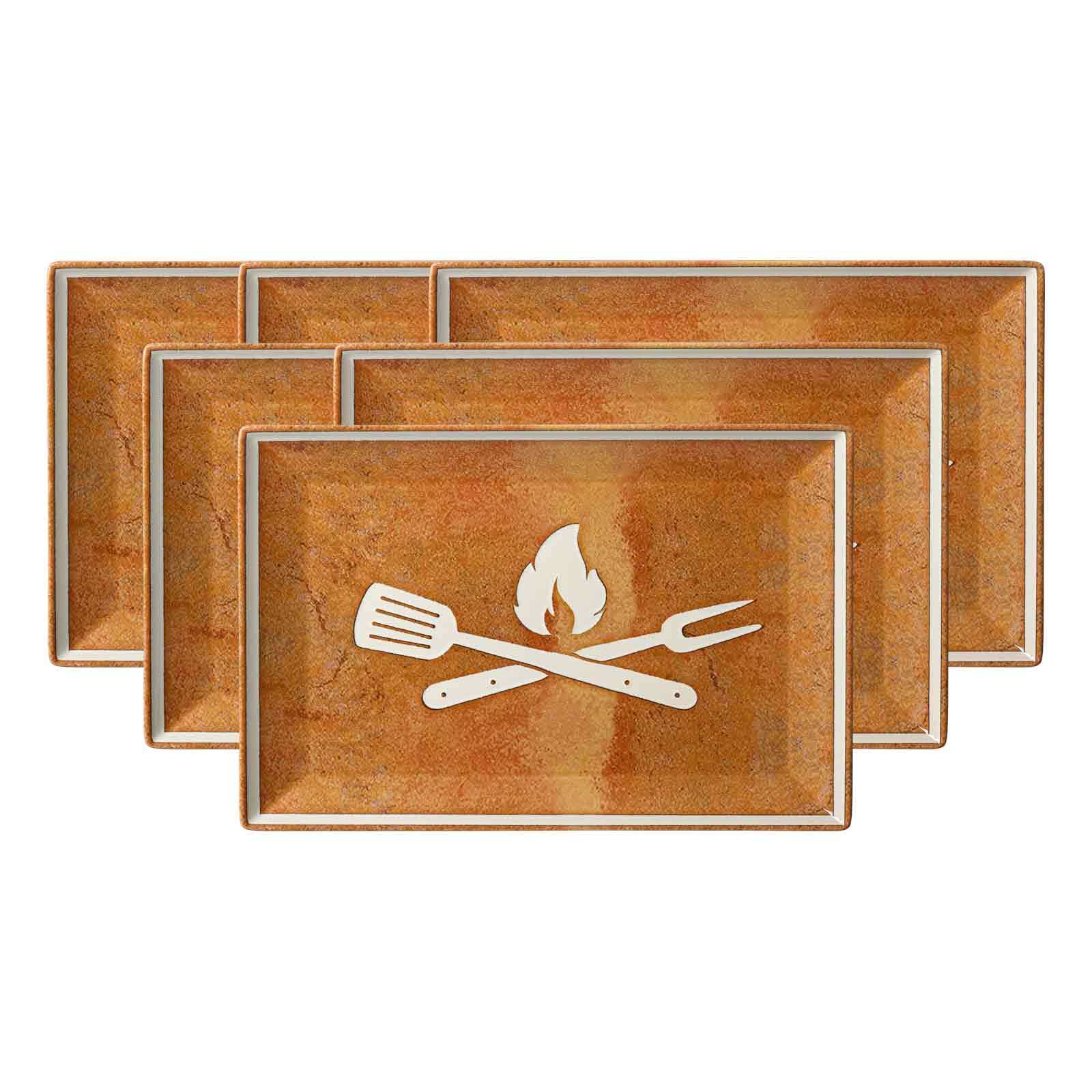 Ritzenhoff & Breker Platten Rusty 30 x 20 cm 6er Set - Bild 1