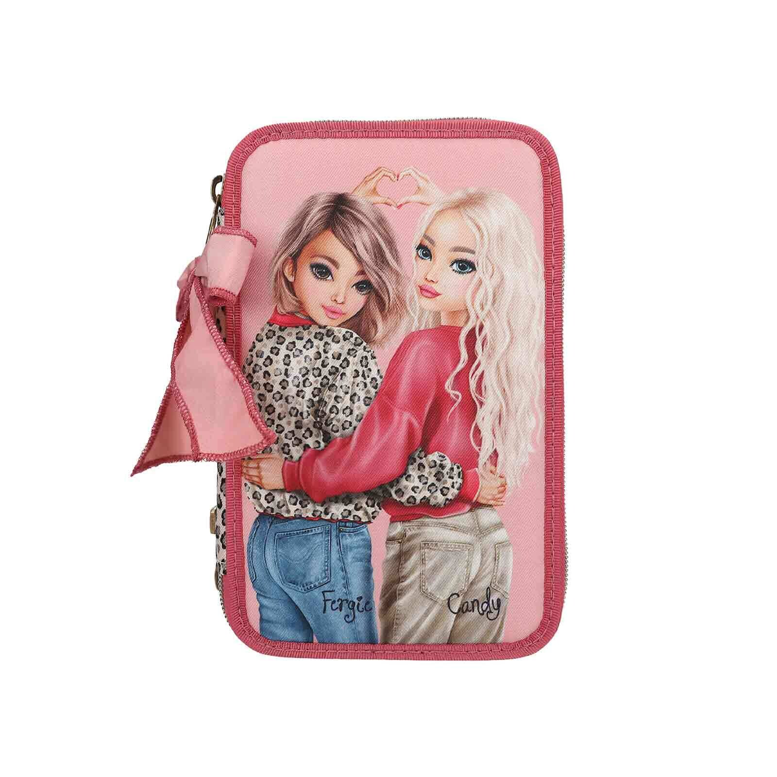 Depesche 3-Fach Federtasche LEOHEART TOPModel 7,5 x 13 x 20 cm