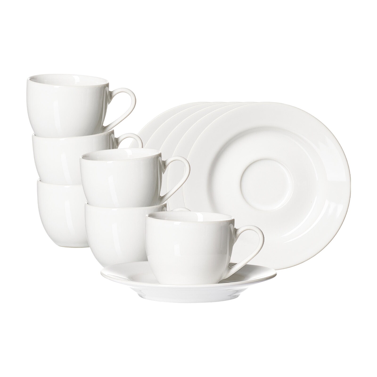 Ritzenhoff & Breker Espressotassen mit Untertassen Volos 90 ml 12-tlg.