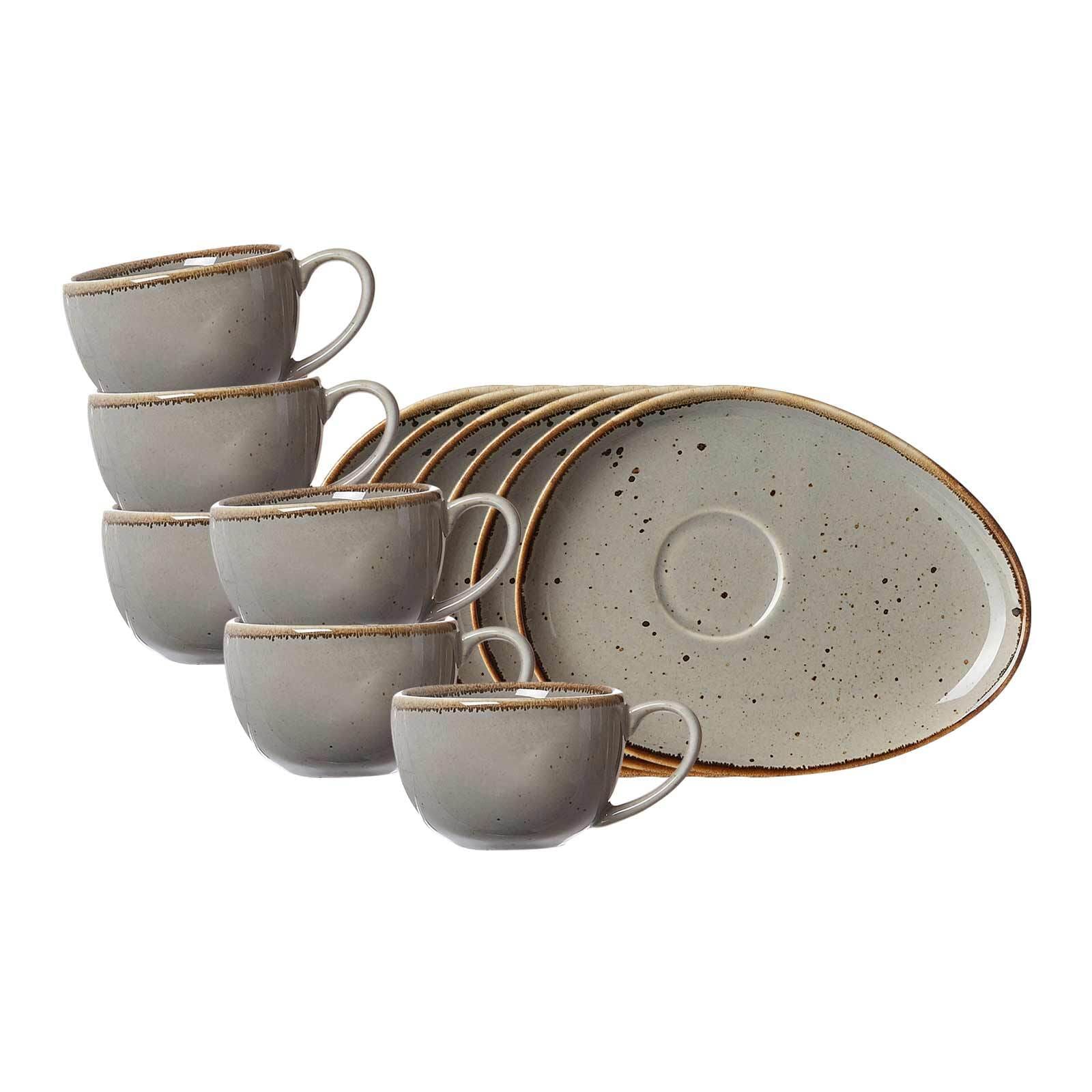 Ritzenhoff & Breker Espressotassen mit Untertassen Taste 95 ml 6er Set - Bild 1