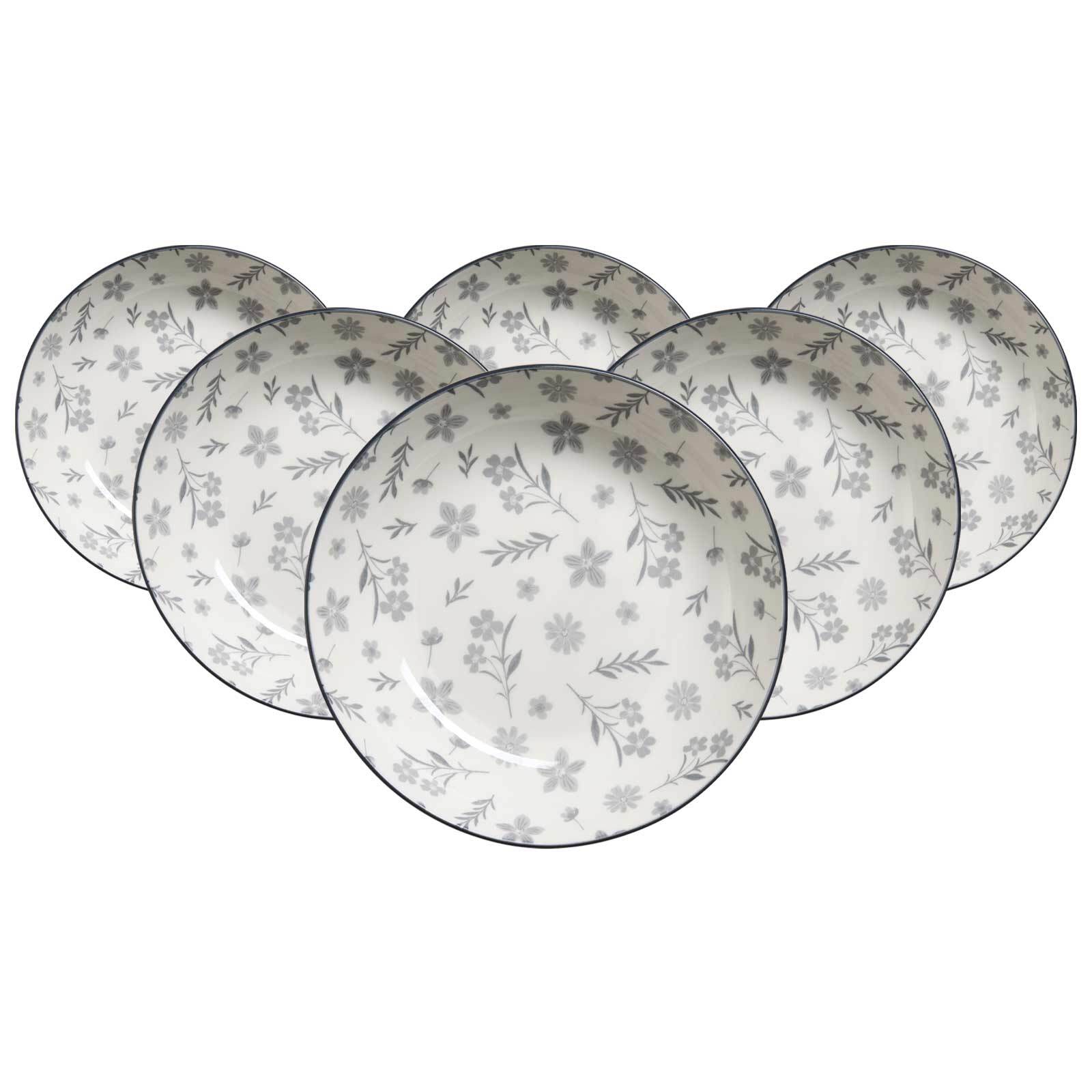 Ritzenhoff & Breker Dessertteller Sendai Blume &oslash; 21 cm 6er Set - Bild 1