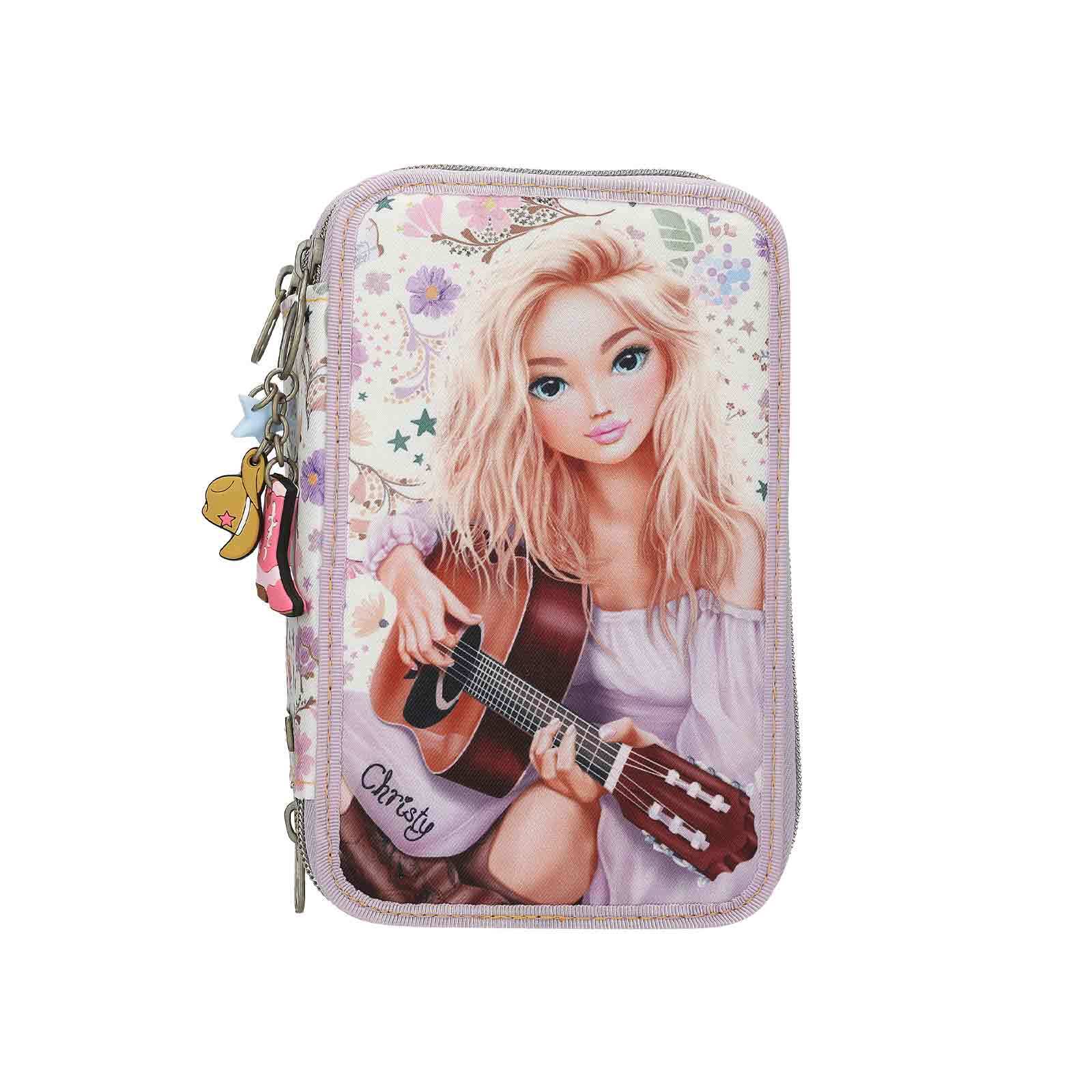 Depesche 3-Fach Federtasche COWGIRL TOPModel 7,5 x 13 x 20 cm - Bild 1