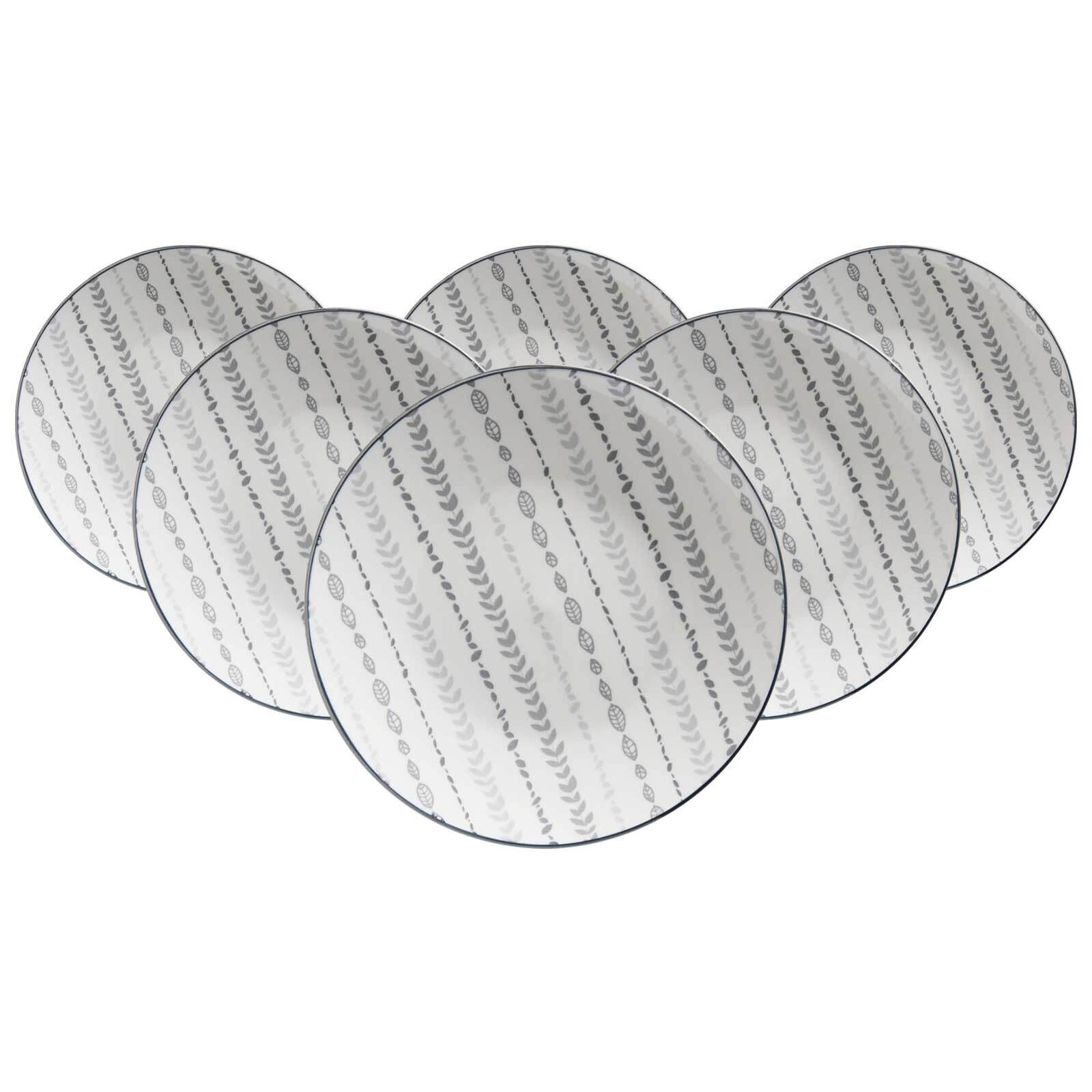Ritzenhoff & Breker Dessertteller Sendai Ranke ø 21 cm 6er Set