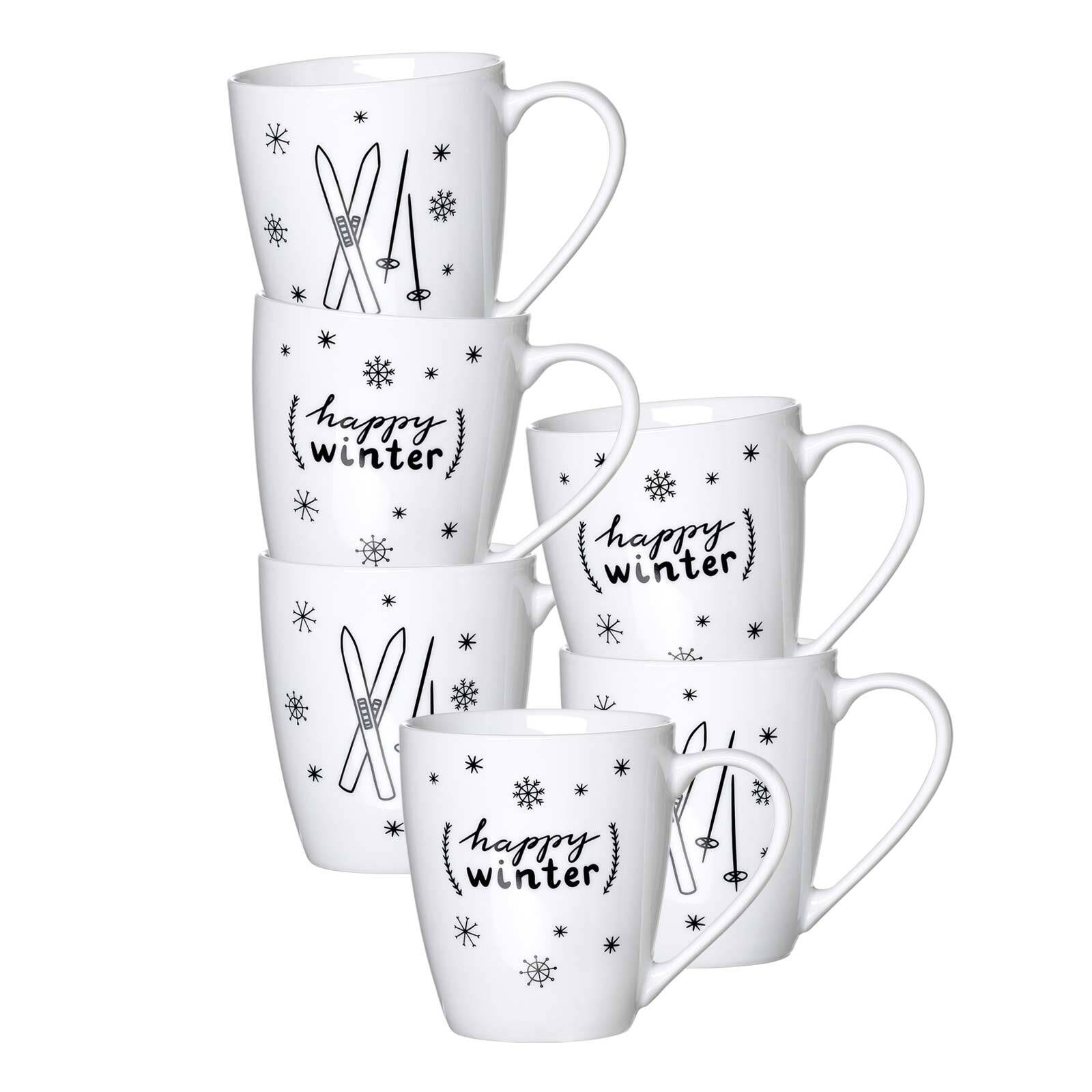 Ritzenhoff & Breker Henkelbecher Happy Winter 360 ml 6er Set - Bild 1