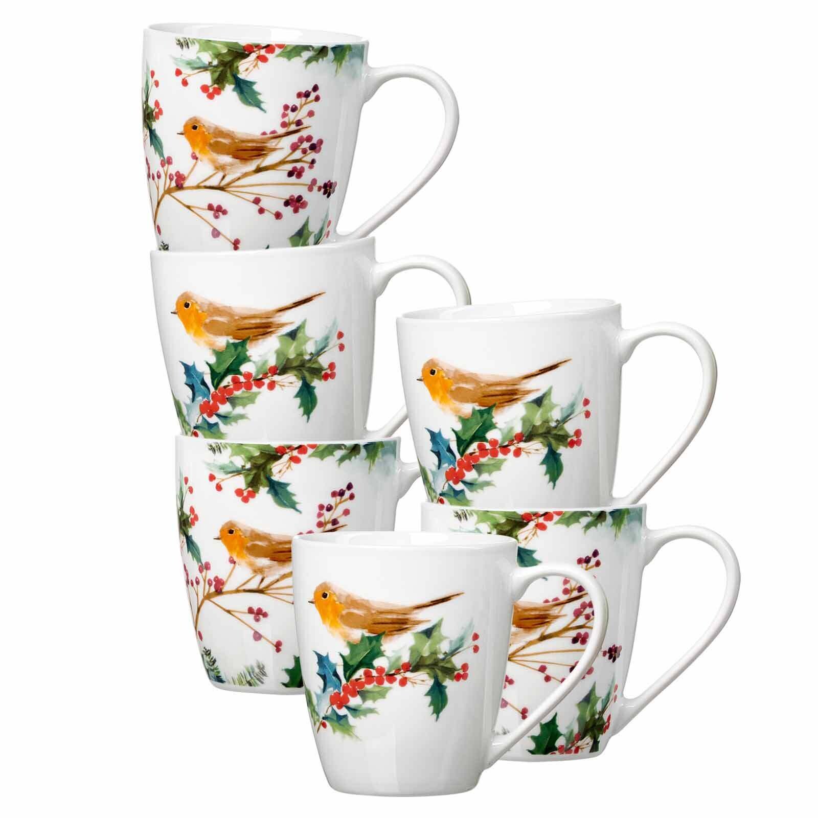Ritzenhoff & Breker Henkelbecher Winter Bird 360 ml 6er Set