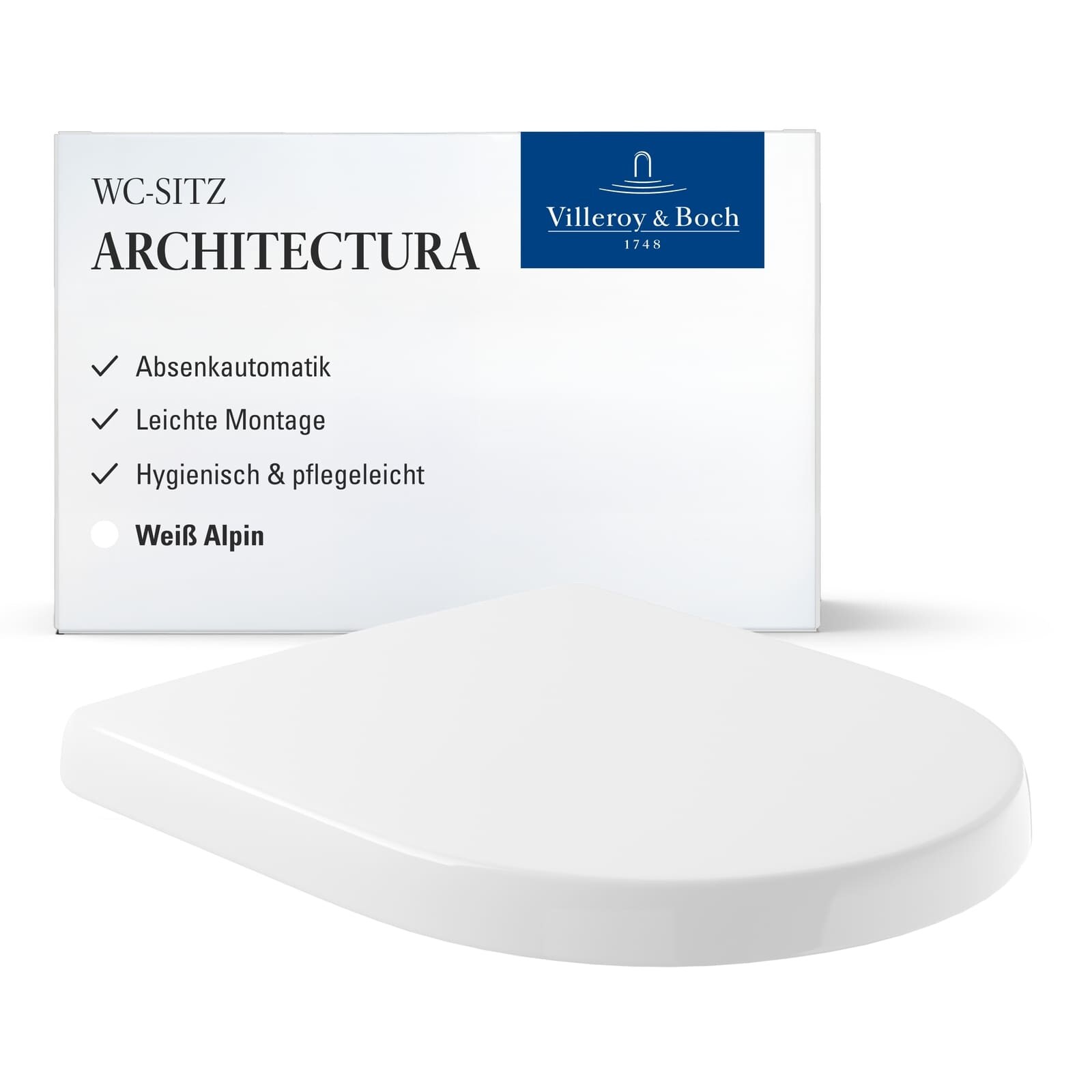 Villeroy & Boch WC-Sitz Architectura 445 x 374 x 59 mm | 04047289915324