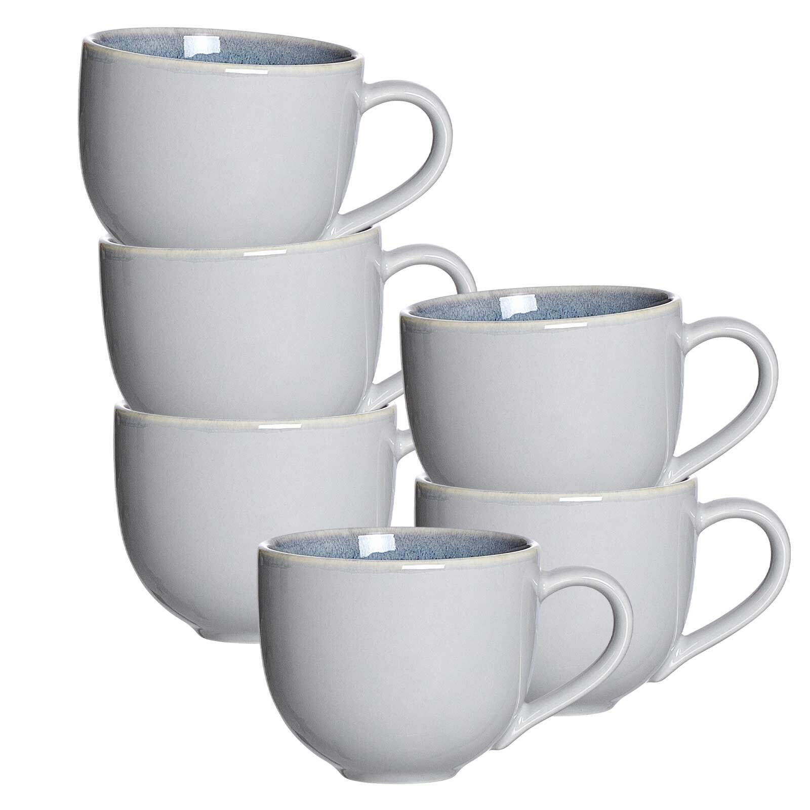 Ritzenhoff & Breker Kaffeebecher Skagen Stone 440 ml 6er Set