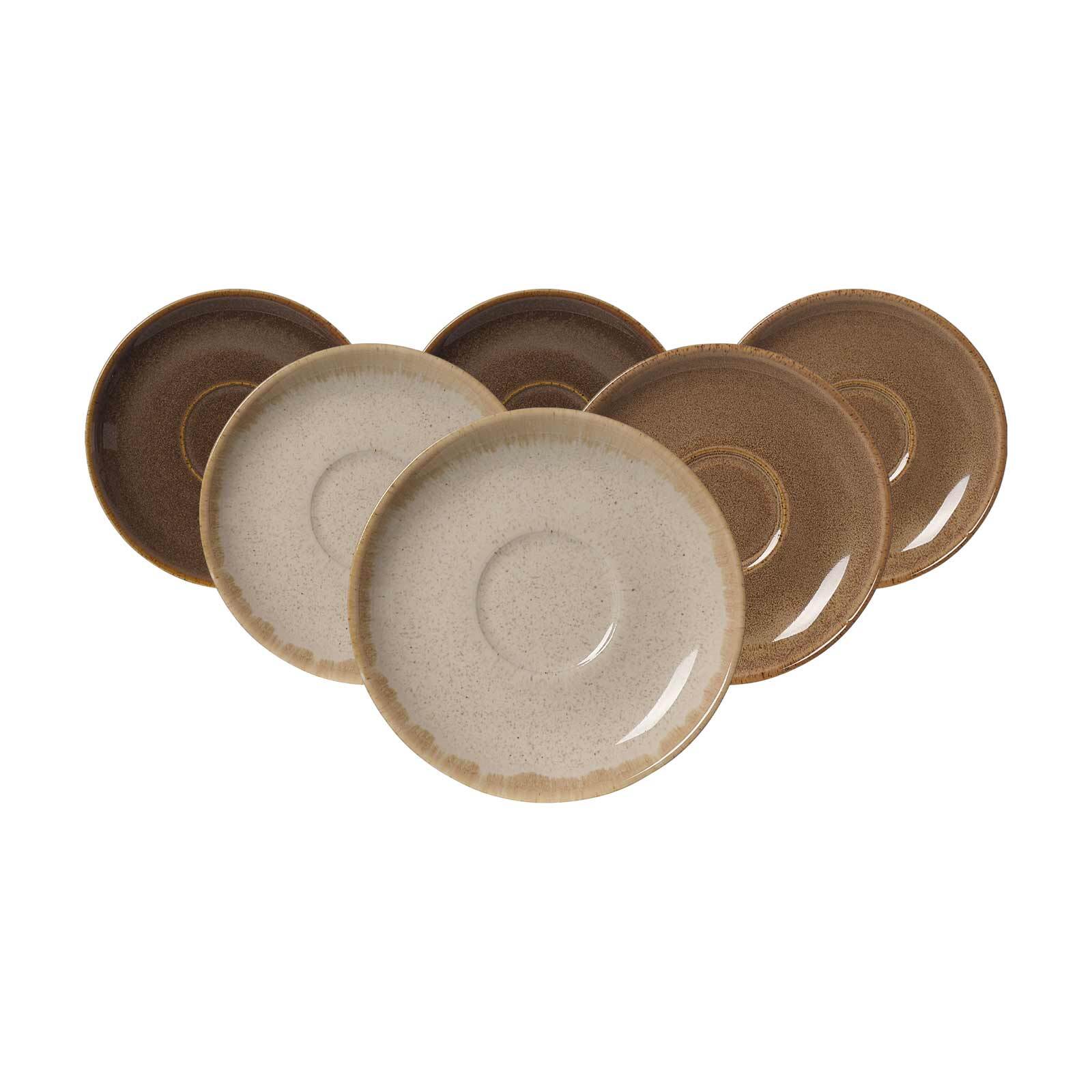 Ritzenhoff & Breker Espressountertassen Sahara &oslash; 11,5 cm 6er Set - Bild 1