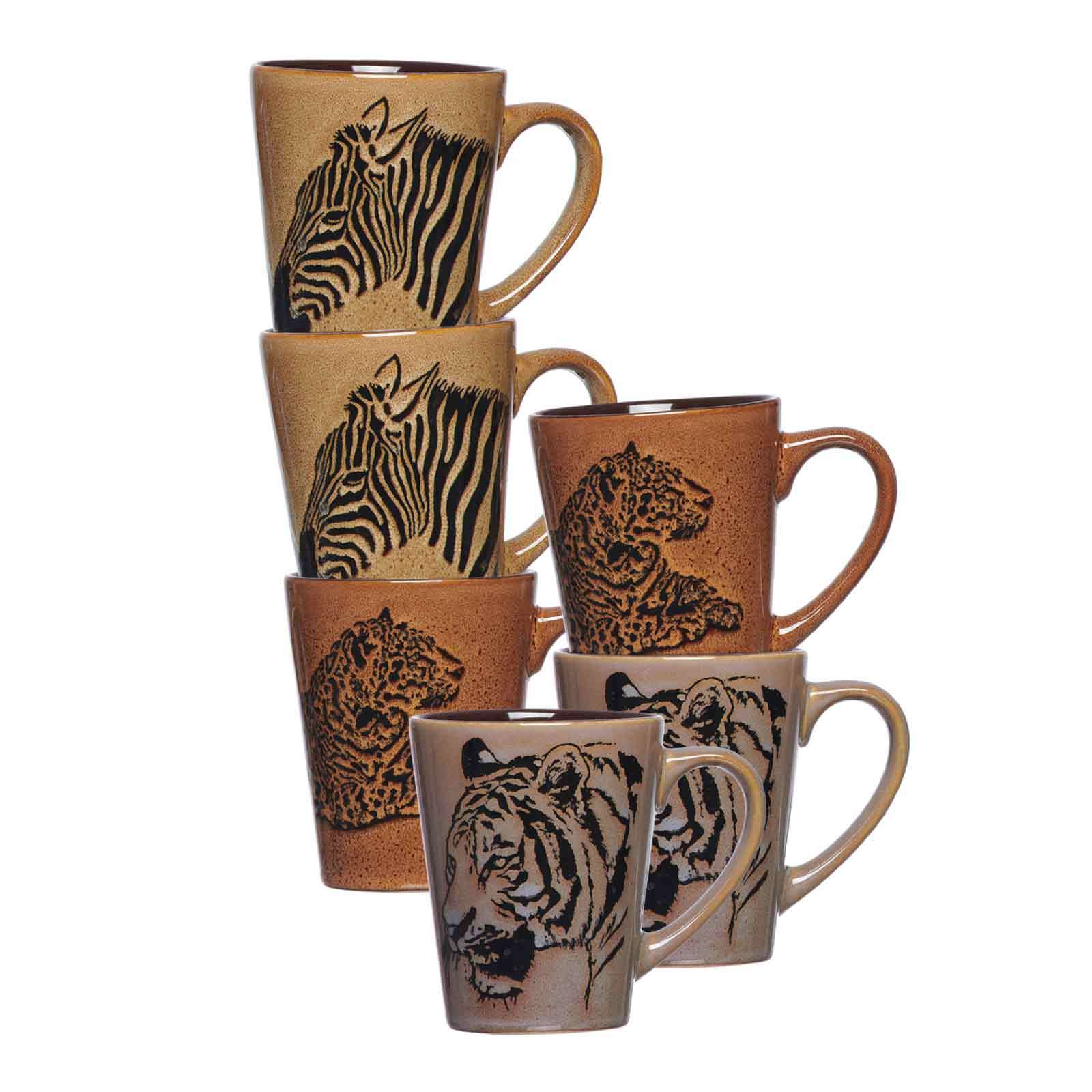 Ritzenhoff & Breker Henkelbecher Safari 310 ml 6er Set - Bild 1