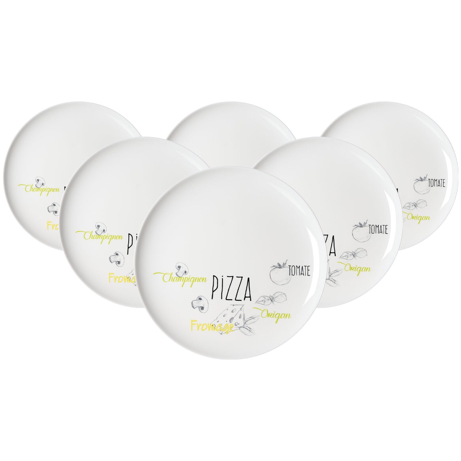Ritzenhoff & Breker Pizzateller Alberto ø 32 cm 6er Set