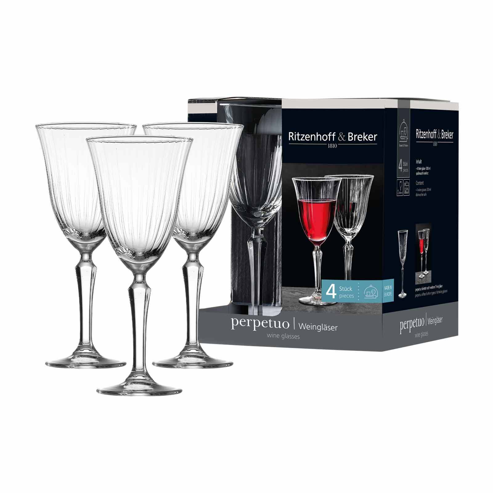 Ritzenhoff & Breker Weingl&auml;ser Perpetuo 330 ml 4er Set - Bild 1
