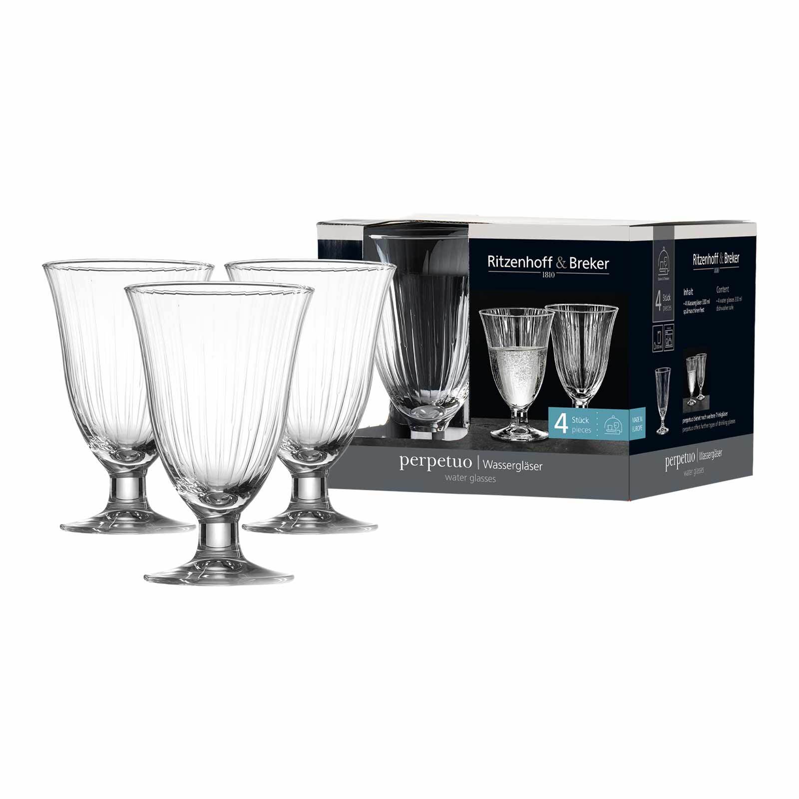 Ritzenhoff & Breker Wassergl&auml;ser Perpetuo 330 ml 4er Set - Bild 1