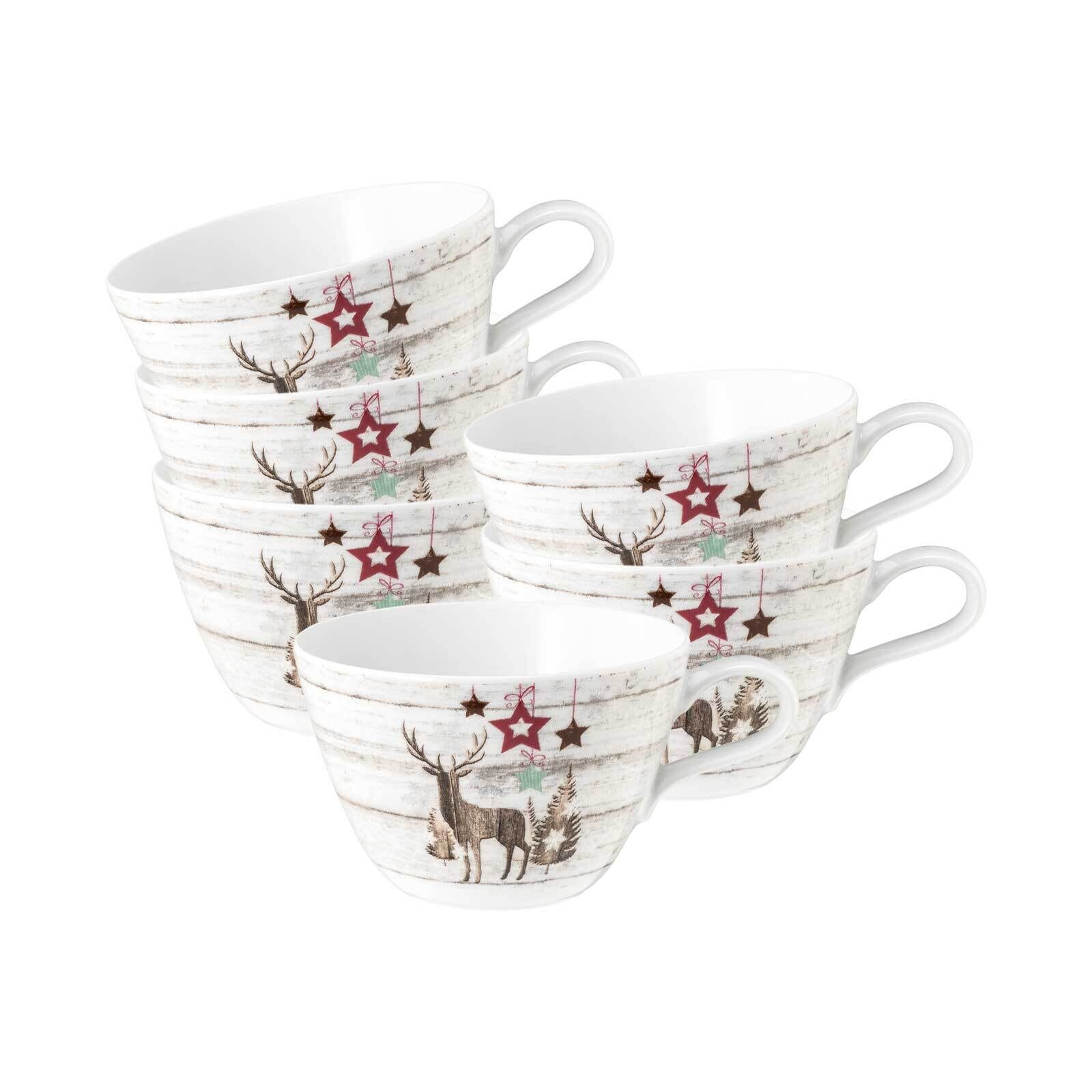 Seltmann Weiden Milchkaffeetassen Life Christmas 370 ml 6er Set