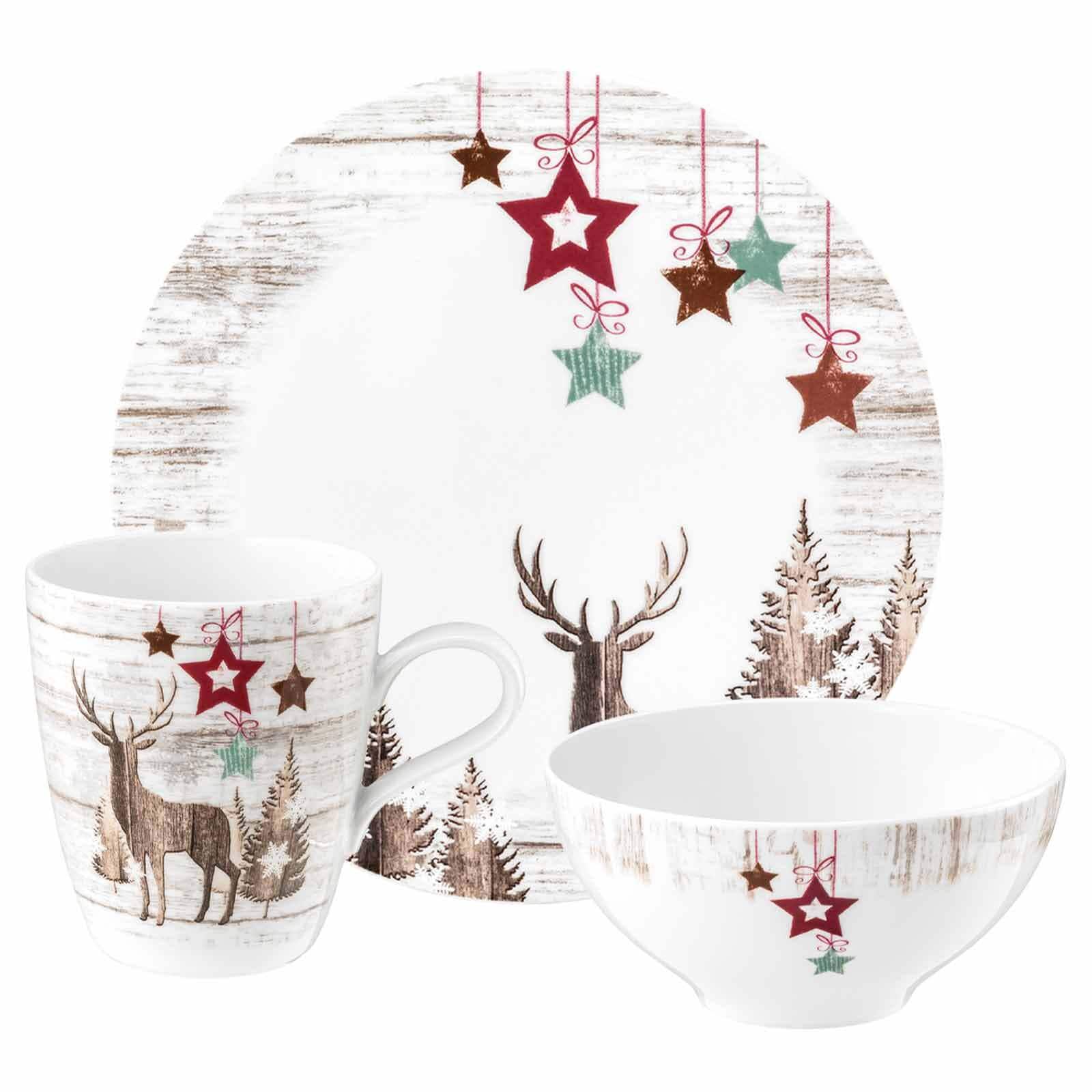 Seltmann Weiden Fr&uuml;hst&uuml;cks-Set Life Christmas 18er Set - Bild 1