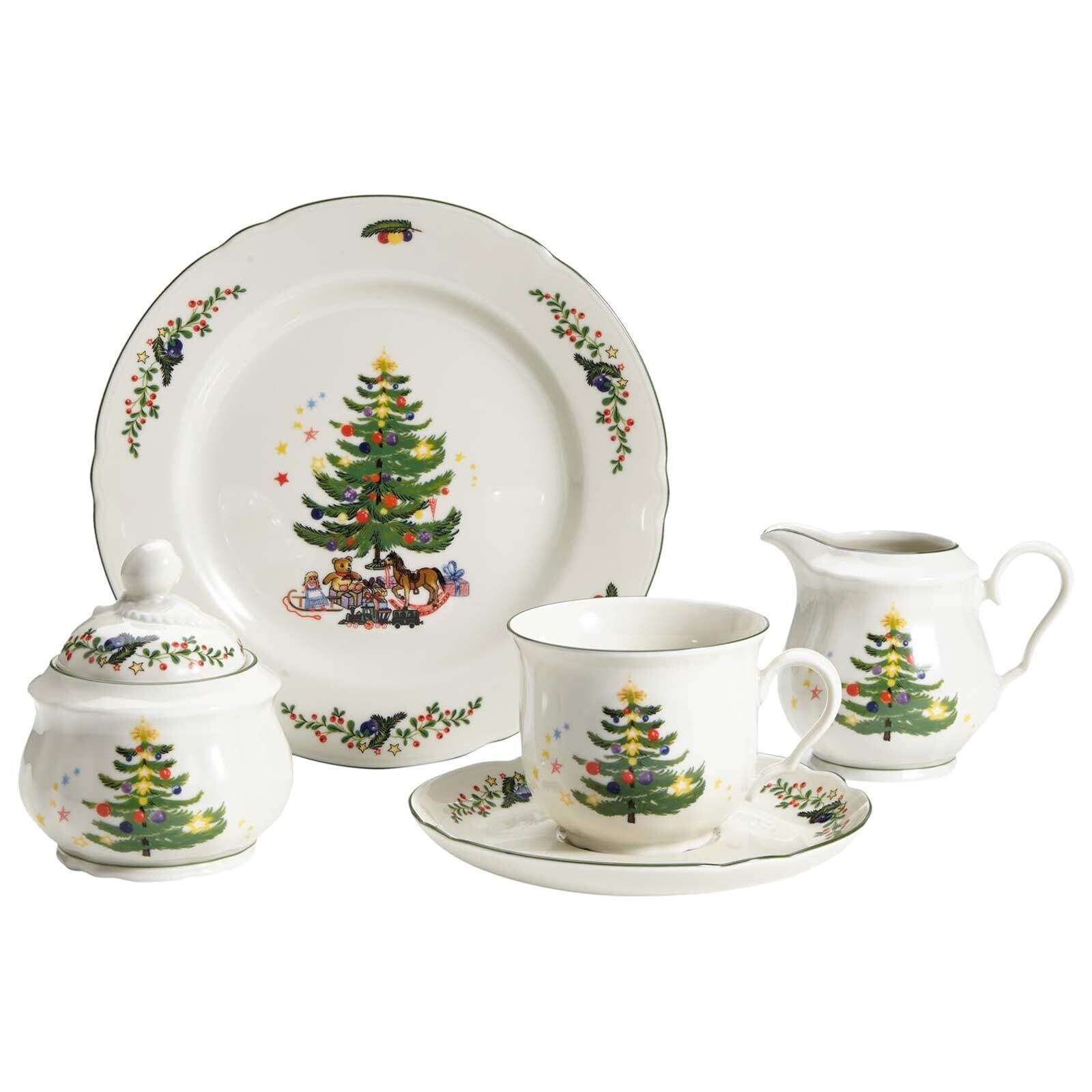 Seltmann Weiden Kaffeeservice Marieluise Weihnachten 20er Set