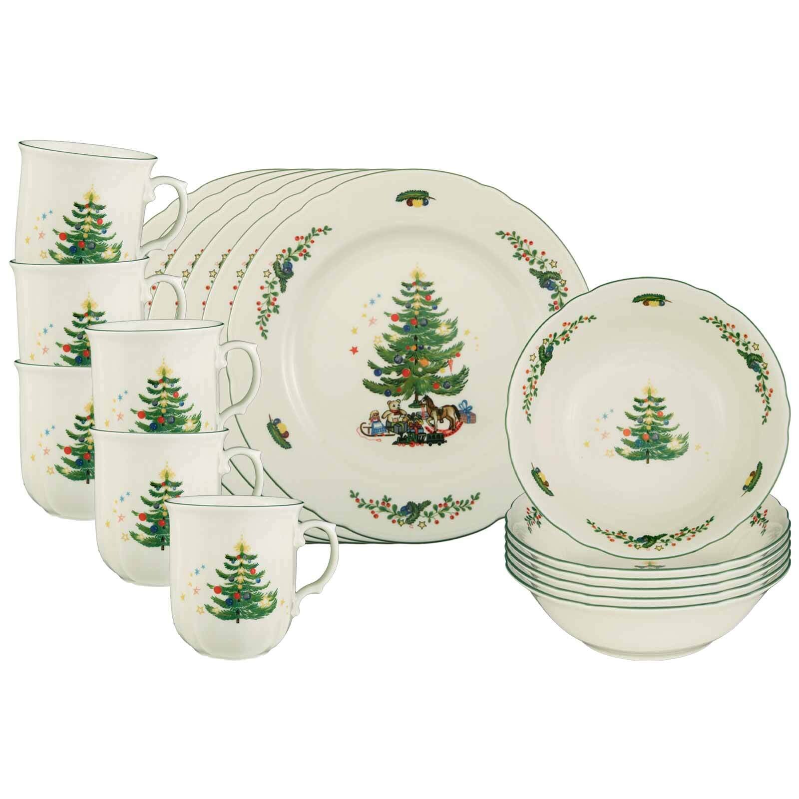 Seltmann Weiden Frühstücks-Set Marieluise Weihnachten 18er Set