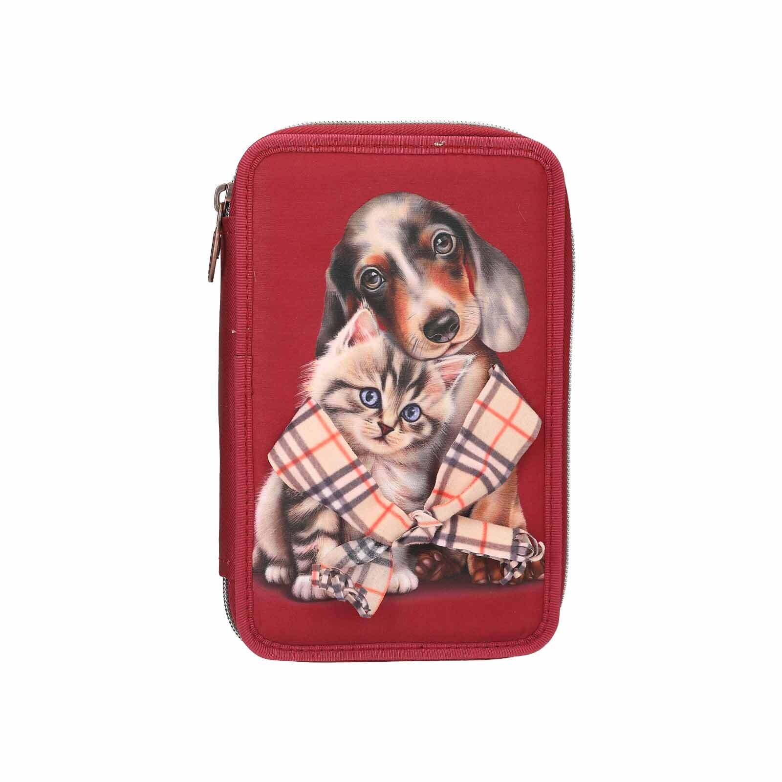 Depesche 2-Fach Federtasche FUR-EVER FRIENDS TOPModel 5,5 x 13 x 20 cm